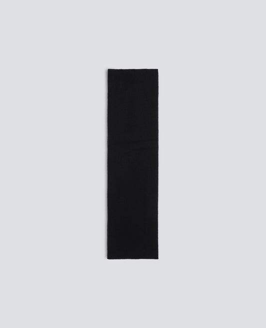 WOOL, CASHMERE AND YAK SCARF - NERO - ASPESI