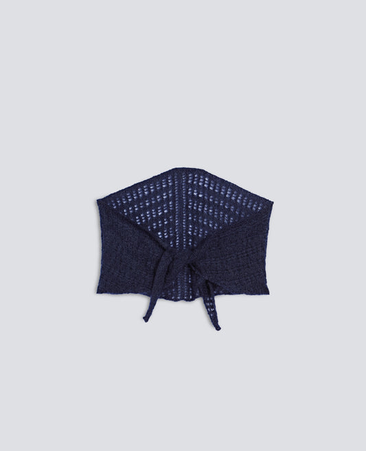PANUELO DE MOHAIR Y LANA - AZUL - ASPESI