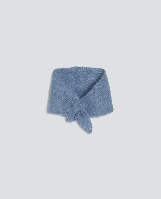 PICCOLO FOULARD IN MOHAIR E LANA - AZUL CLARO