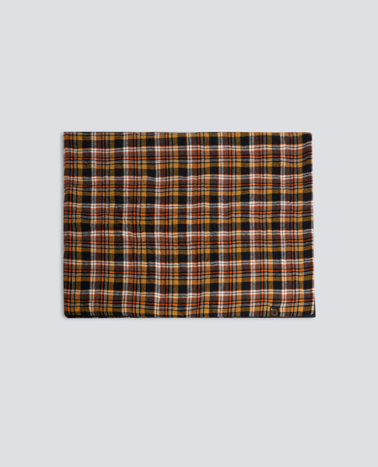 COPERTA IN TWILL DI COTONE GARZATO E NYLON - MARRONE - ASPESI