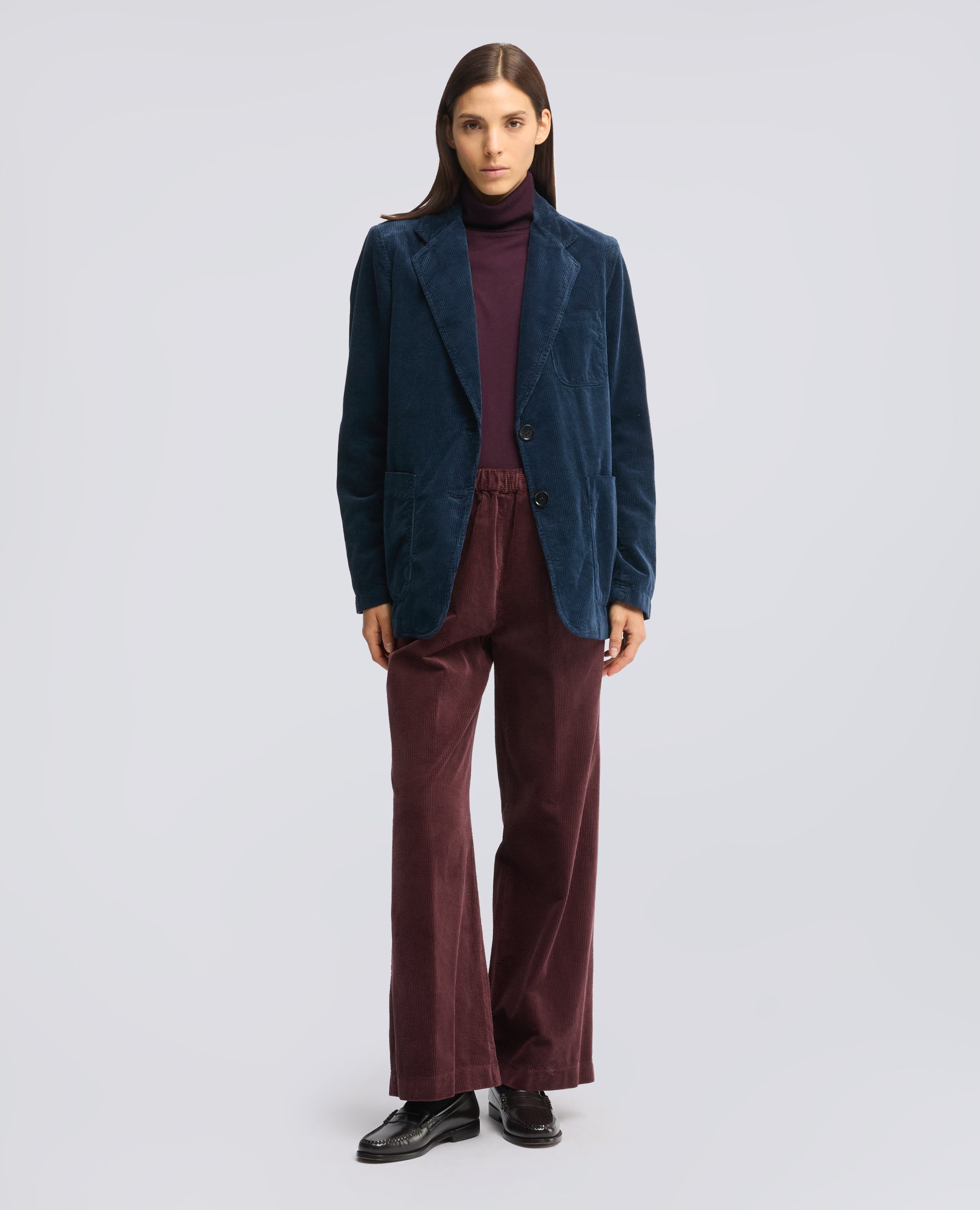 PANTALONE IN VELLUTO A COSTE 500 RIGHE DI COTONE TINTO CAPO - BARBERA - ASPESI
