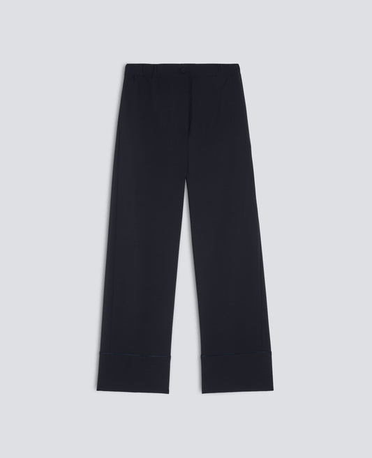 PANTALONE IN FLANELLA TECNOLANA - BLU
