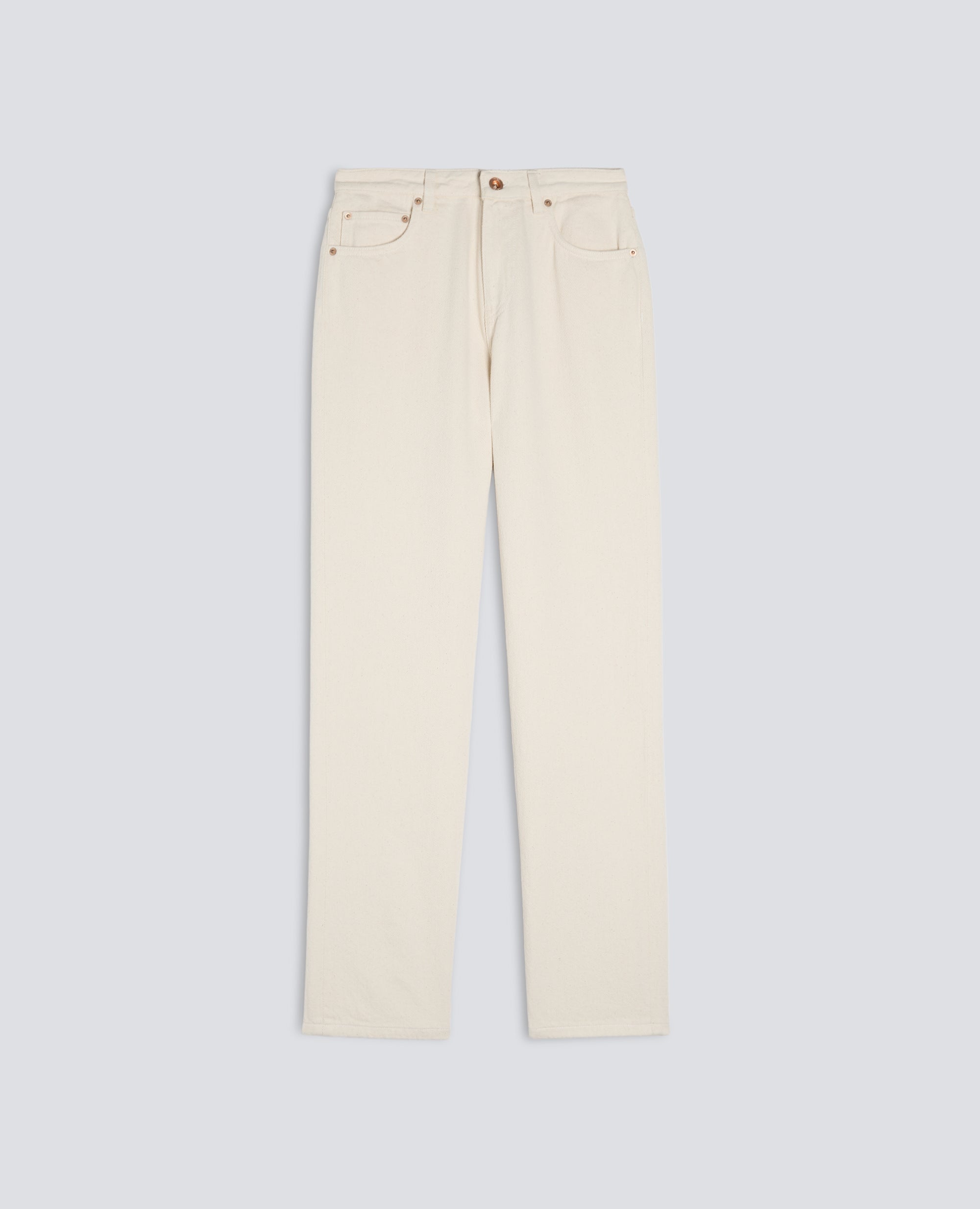 PANTALONE IN DENIM DI COTONE - BURRO - ASPESI