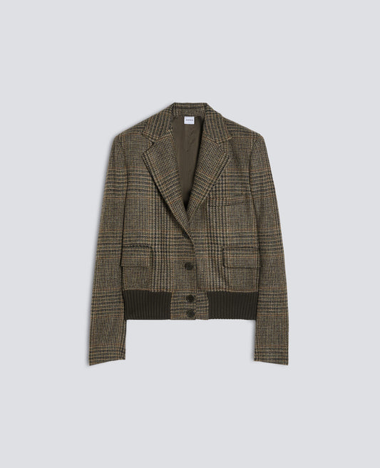 VIRGIN WOOL JACKET - GREEN - ASPESI