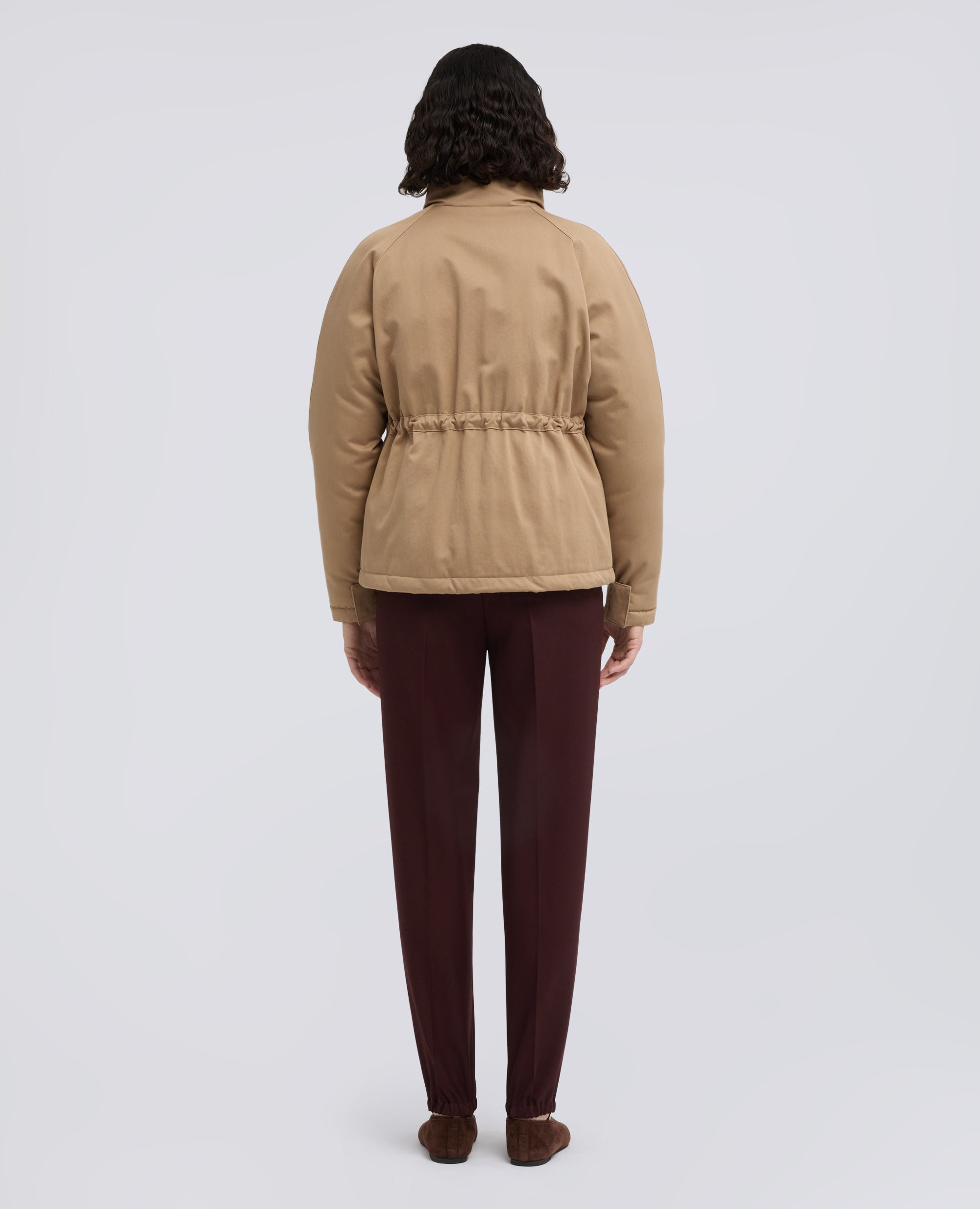 GIUBBOTTO IN GABARDINA DI COTONE IMBOTTITO - BEIGE - ASPESI