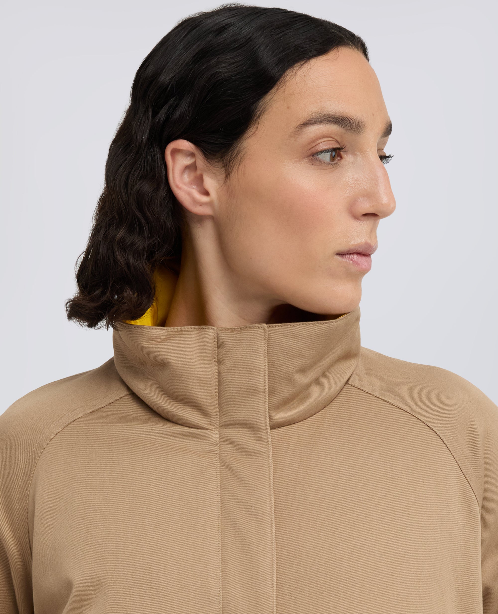 GIUBBOTTO IN GABARDINA DI COTONE IMBOTTITO - BEIGE - ASPESI
