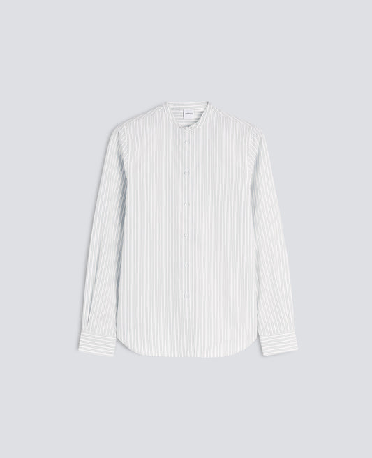 CAMICIA IN POPELINE DI COTONE CON COLLO BUTTON DOWN - VERDE - ASPESI