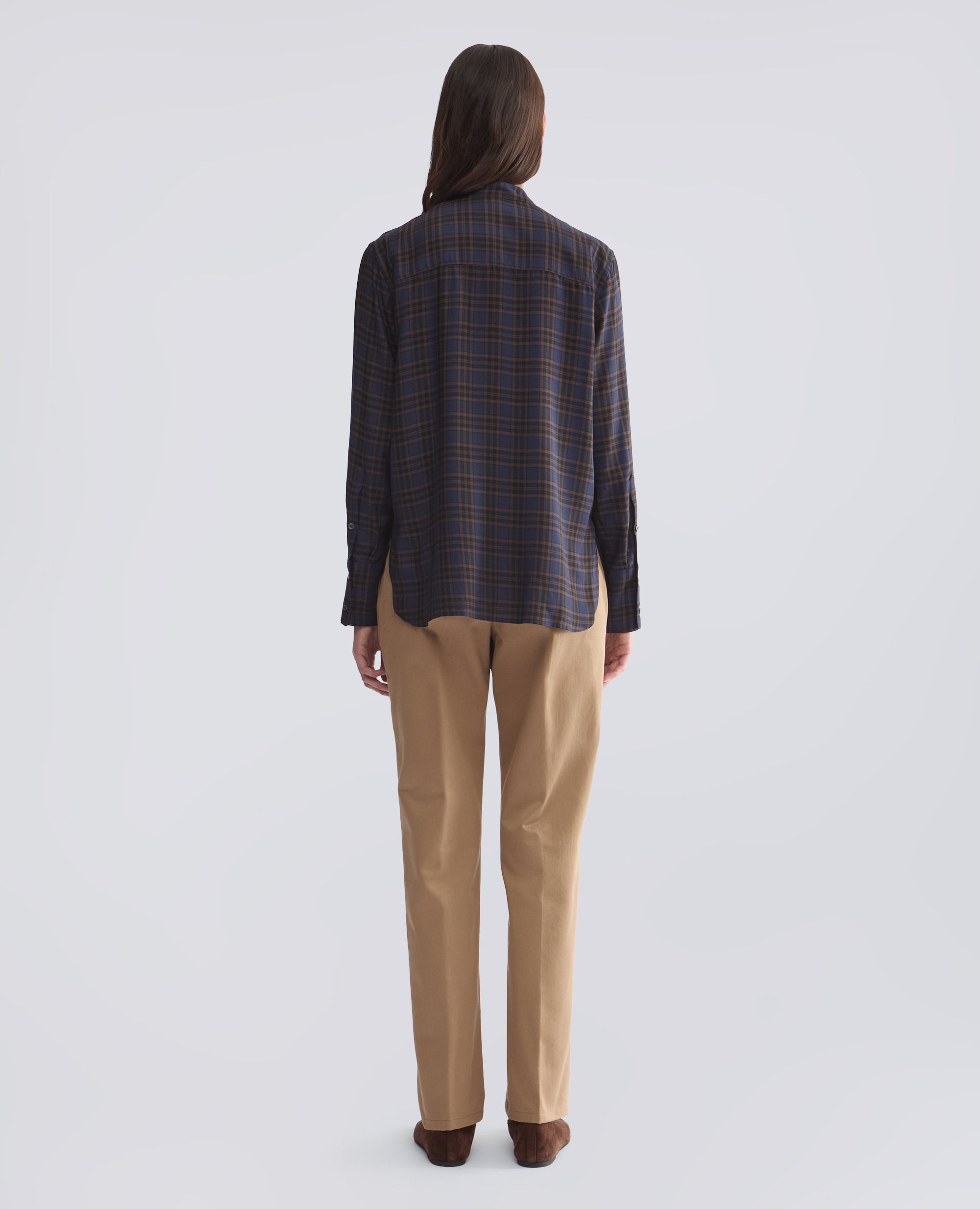 CAMICIA IN MODAL CON COLLO ALLA COREANA - MULTICOLOR - ASPESI