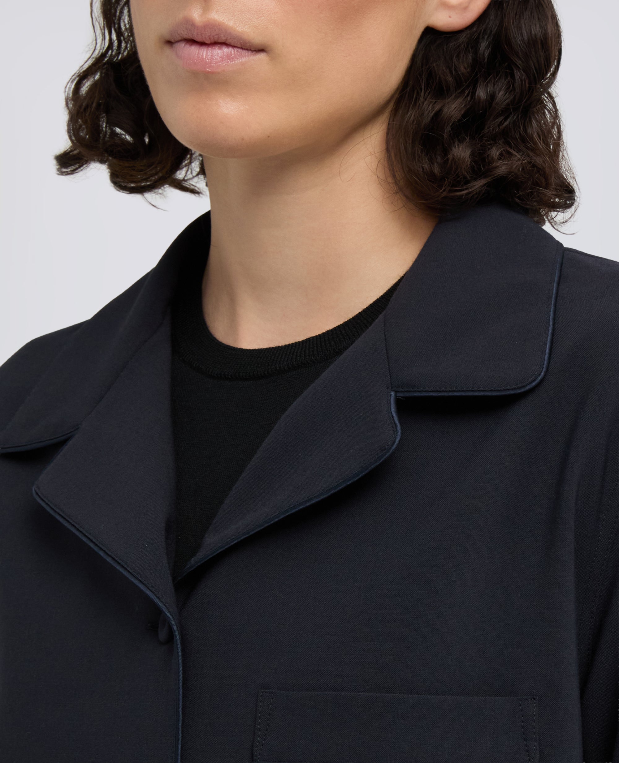 CAMICIA PIGIAMA IN FLANELLA TECNOLANA COMFORT - AZUL - ASPESI