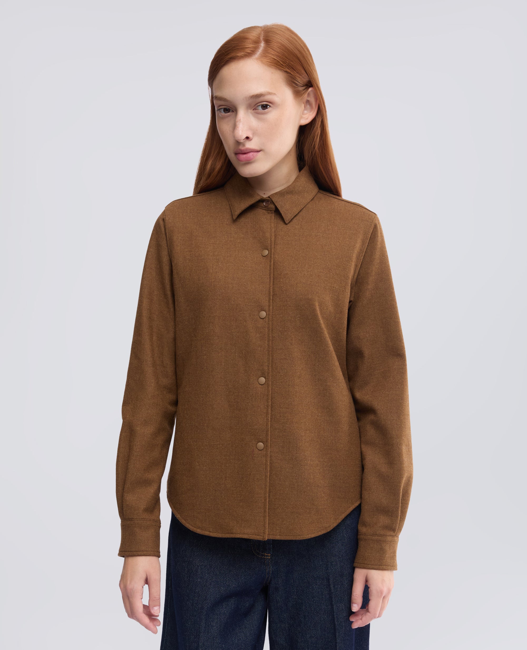 GIACCA CAMICIA GLUE - MARRONE - ASPESI