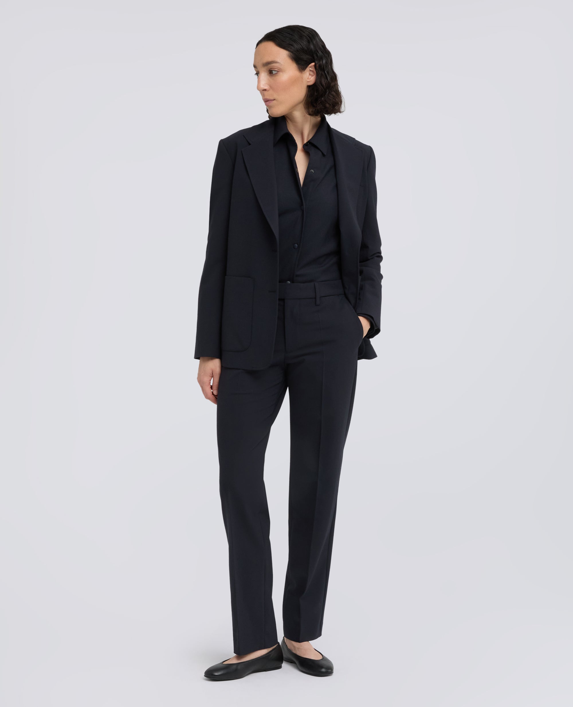 GIACCA CAMICIA -GLUE- IN FLANELLA TECNOLANA COMFORT - BLAU - ASPESI