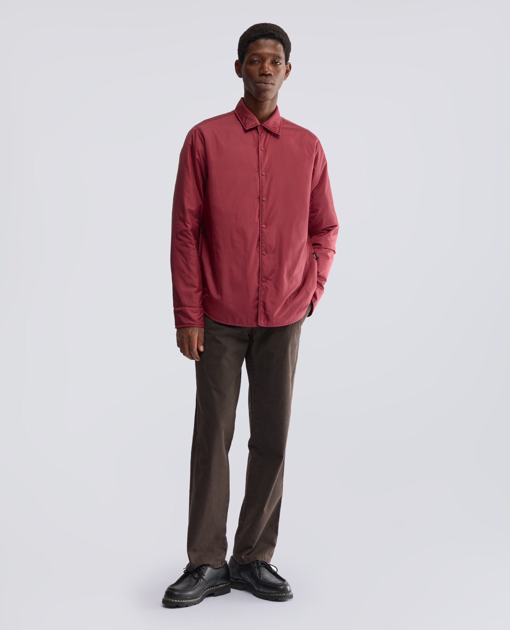 CAMICIA IN IN NYLON IMBOTTITA - ROSSO - ASPESI