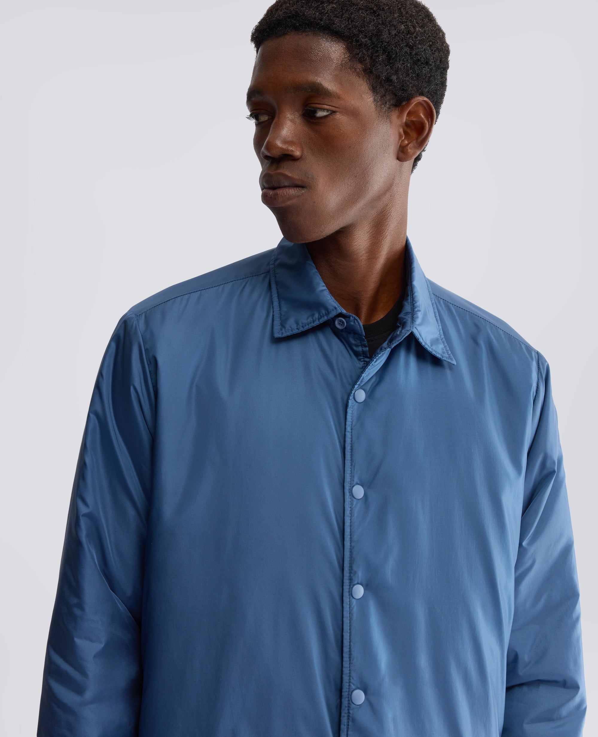 CAMISA DE NAILON ACOLCHADA - AZUL - ASPESI