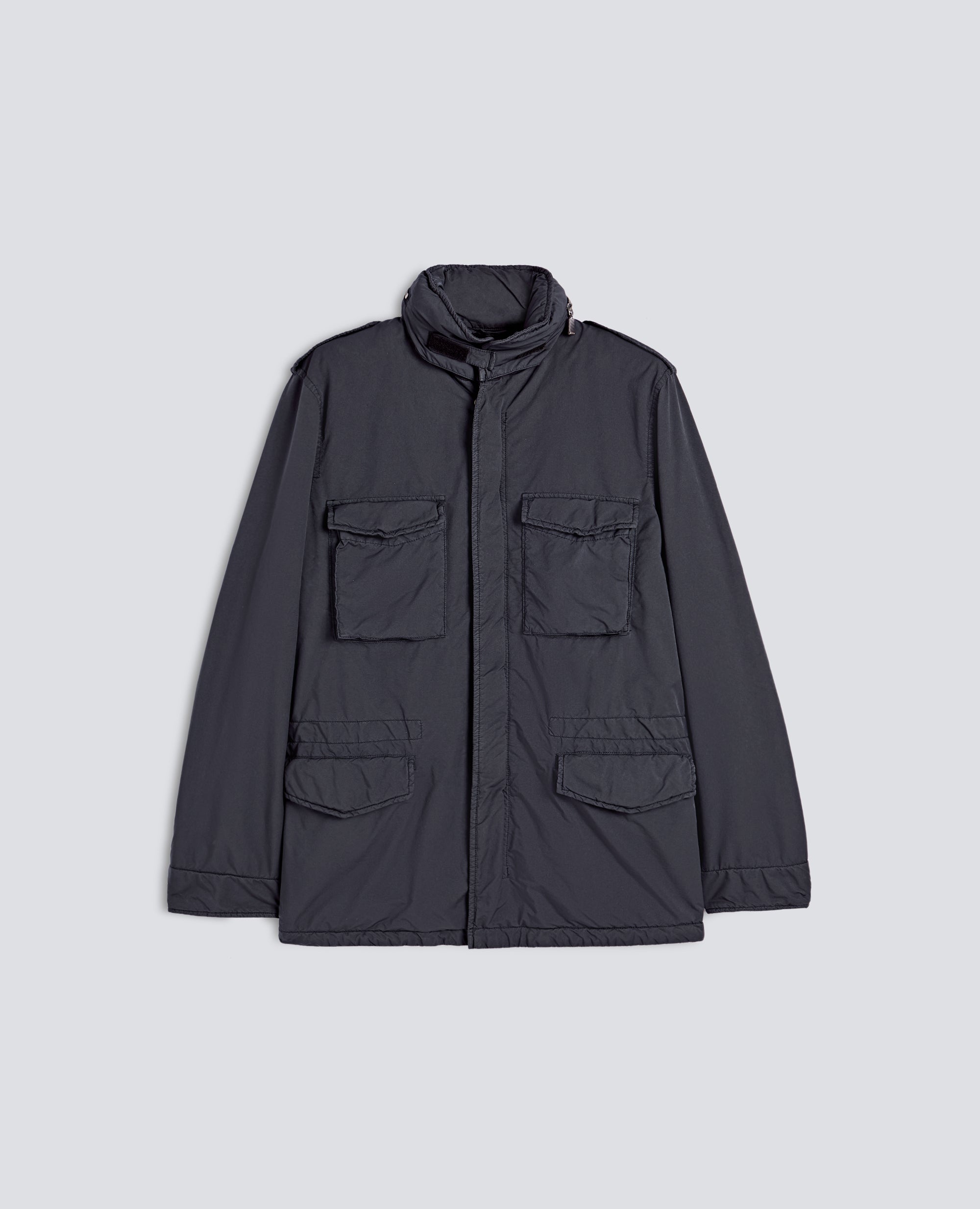 FIELD JACKET NEW CAMP IN MISTO NYLON IDROREPELLENTE - GRIGIO - ASPESI
