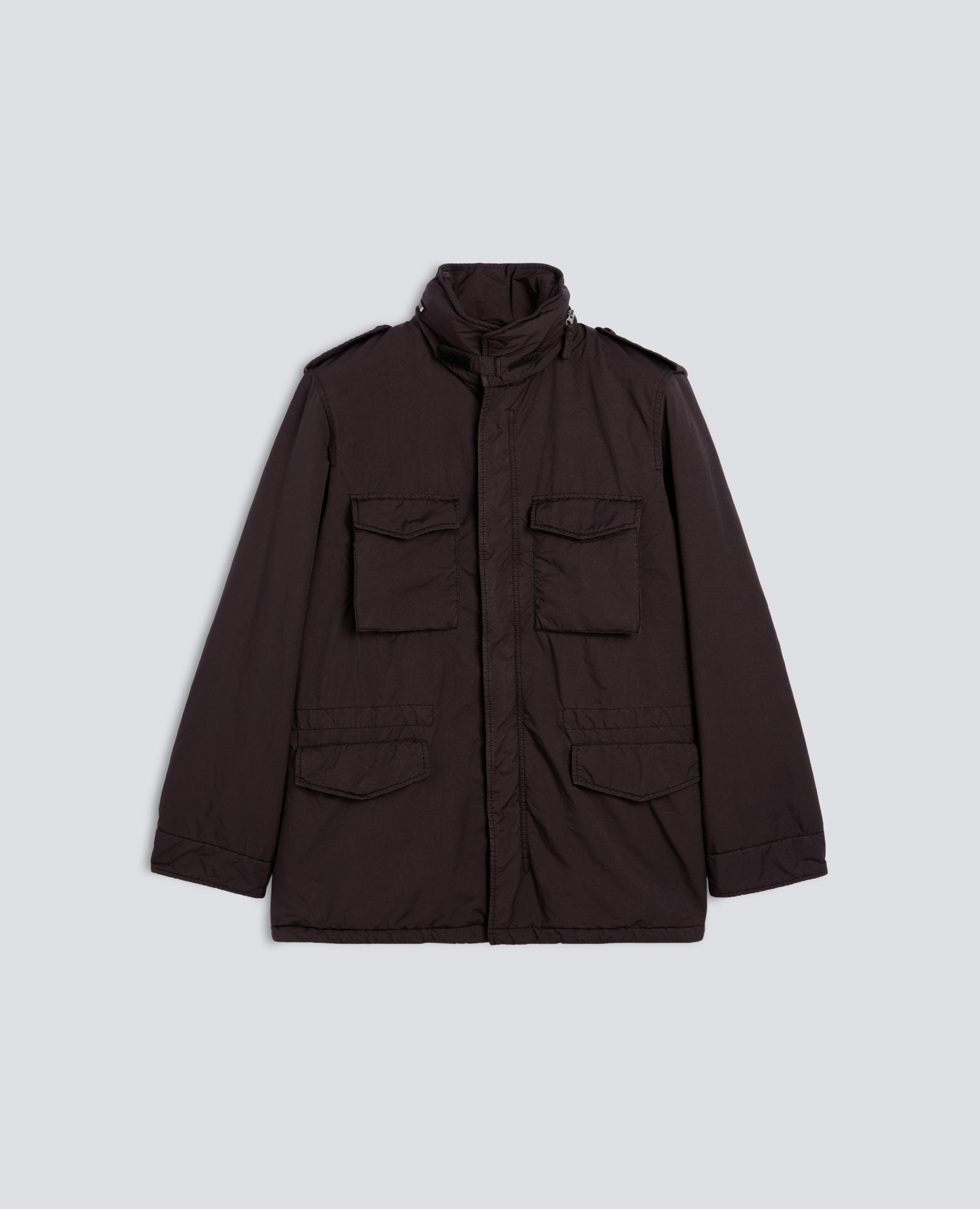 FIELD JACKET -NEW CAMP- IN MISTO NYLON TINTO CAPO - MARRONE - ASPESI