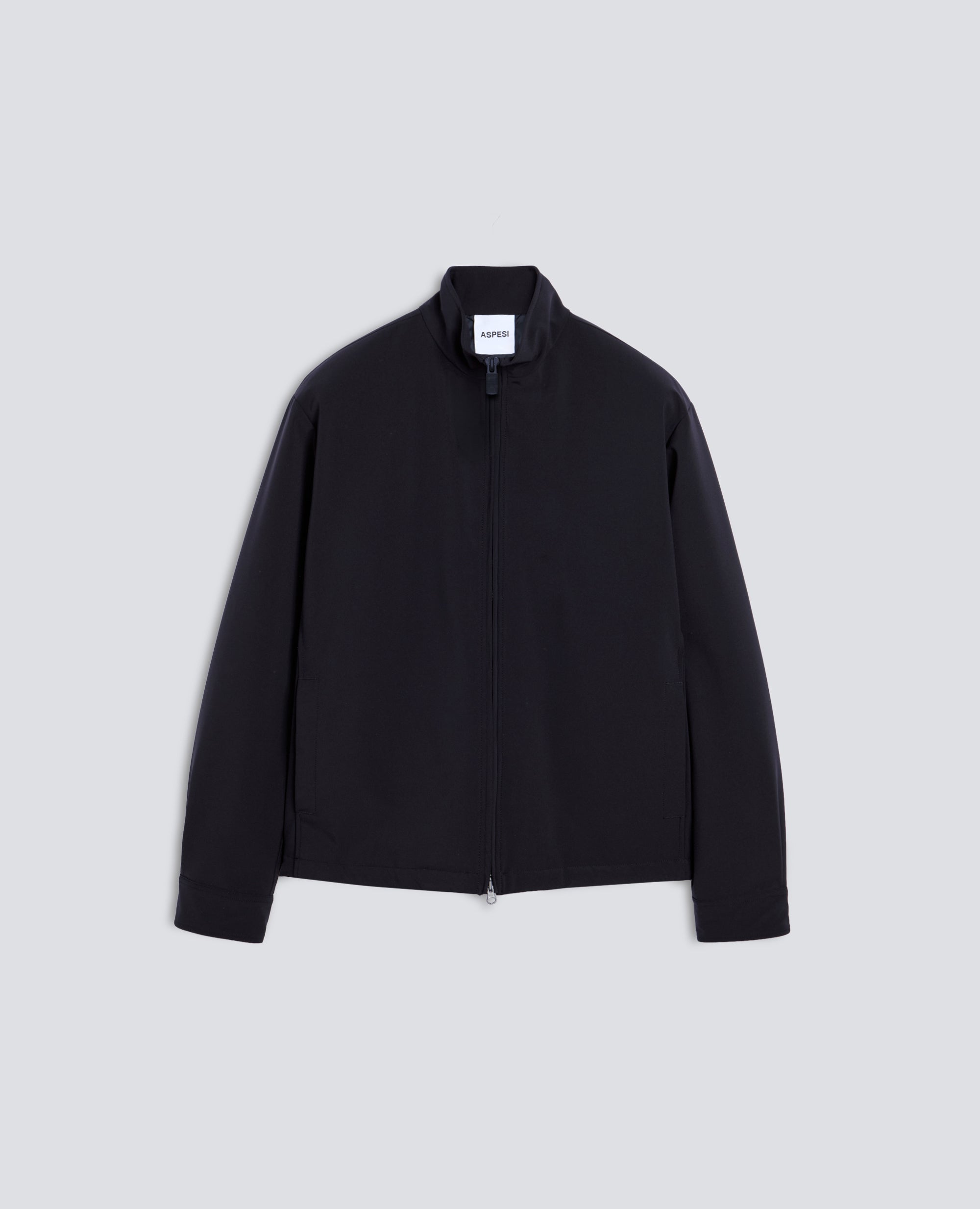 WATER REPELLENT TWILL JACKET - BLU - ASPESI