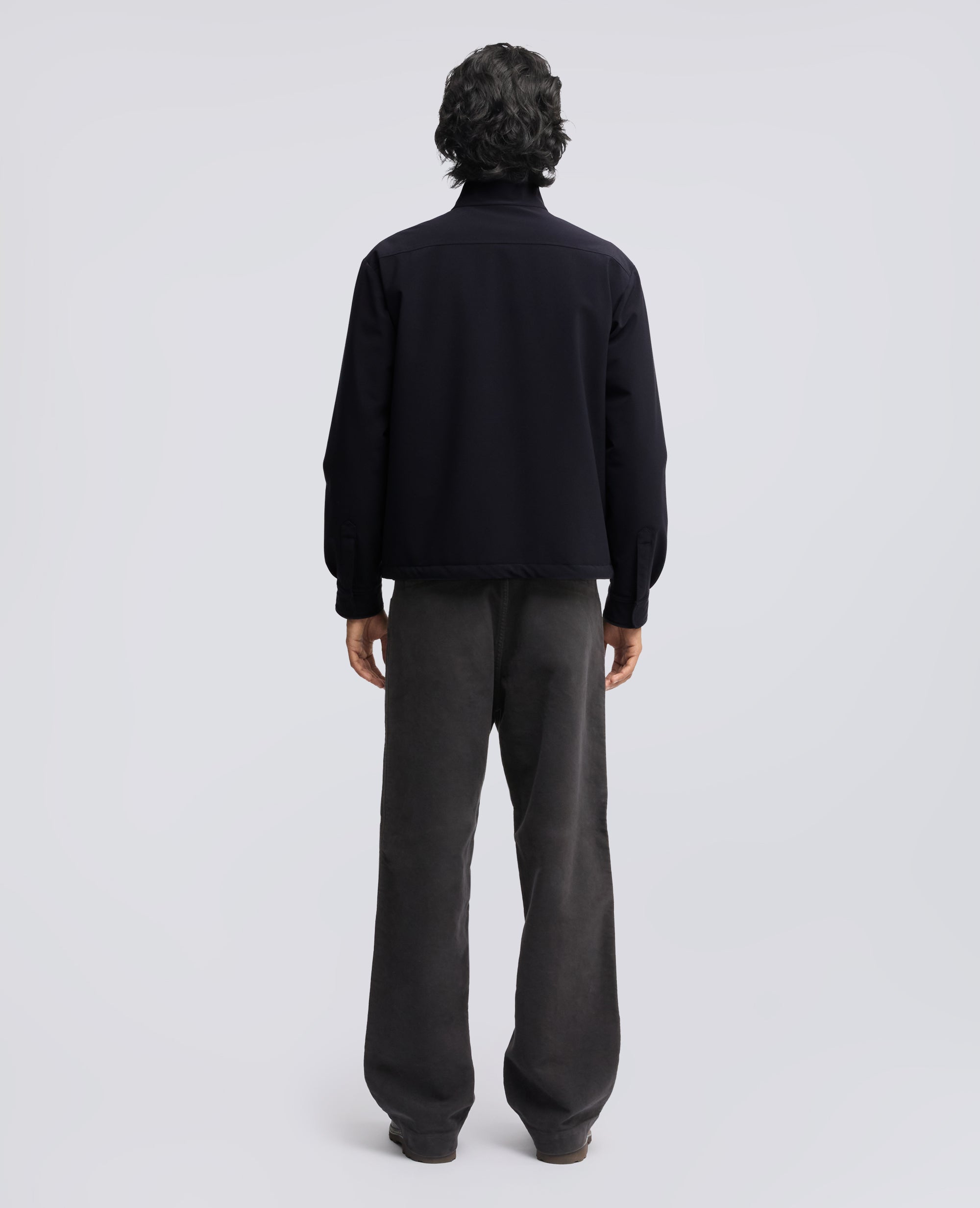 WATER REPELLENT TWILL JACKET - BLU - ASPESI