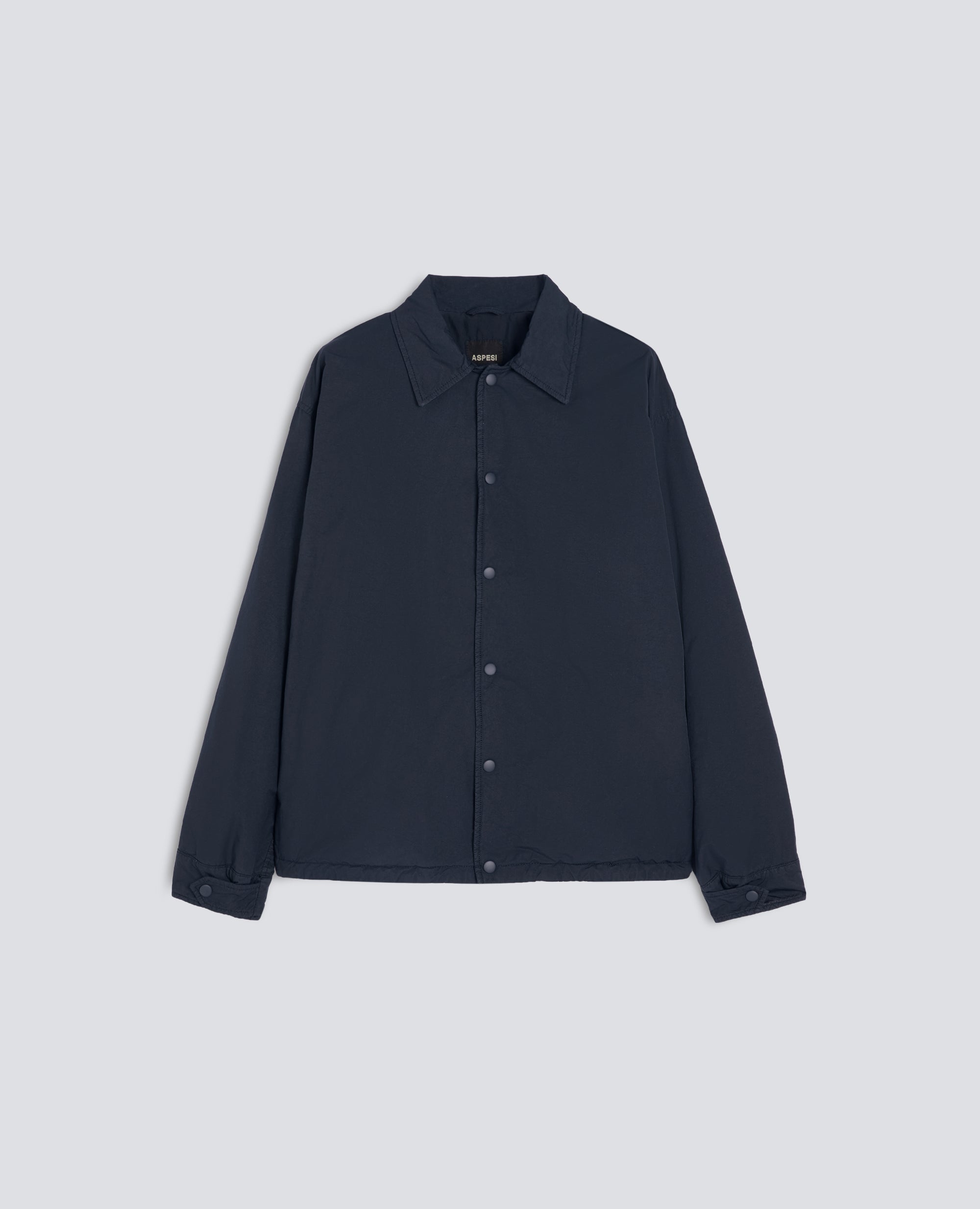 CAMISA DE MEZCLA DE NAILON HIDRORREPELENTE - AZUL - ASPESI