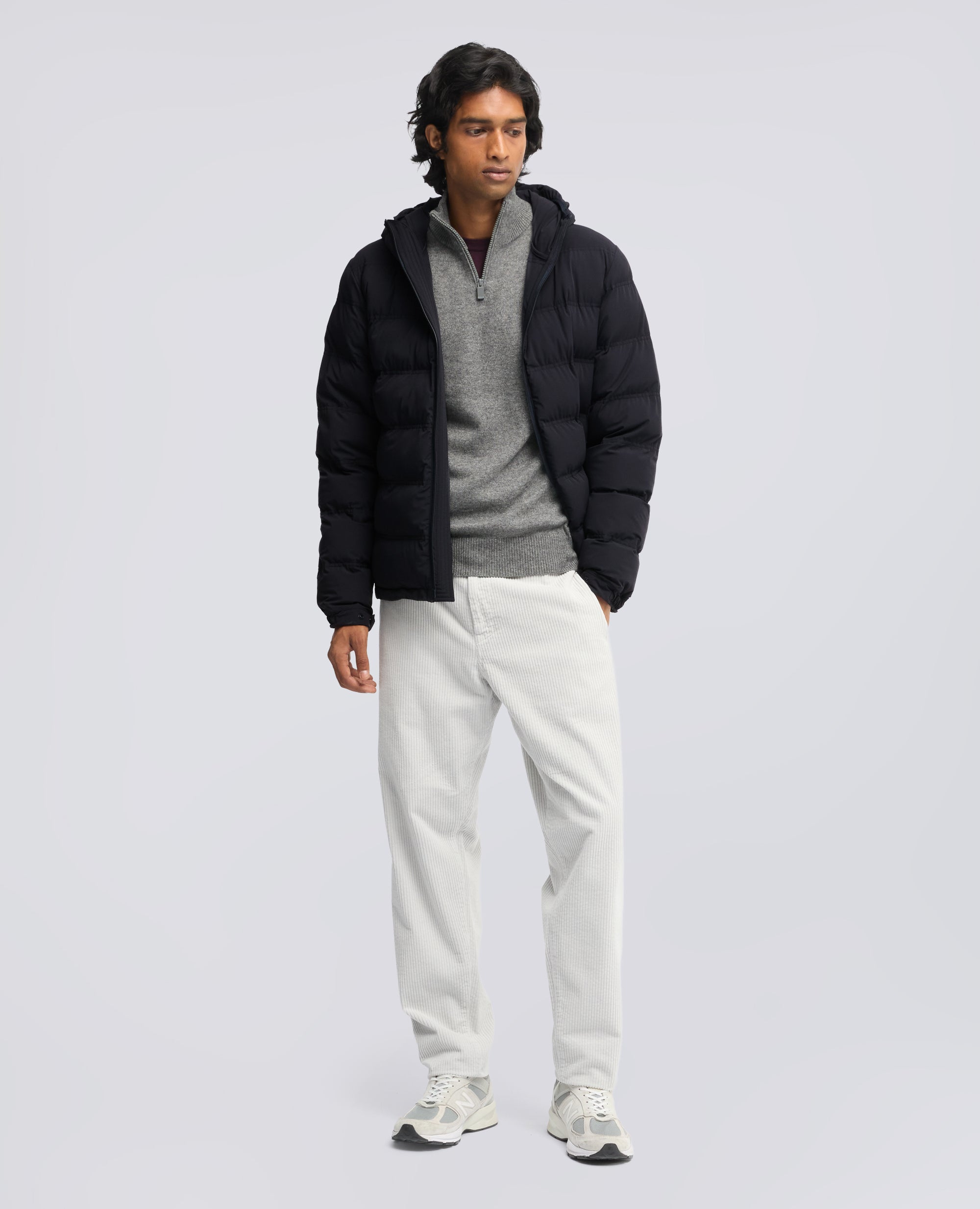 GIUBBOTTO IN NYLON COMFORT IMBOTTITO - NAVY - ASPESI