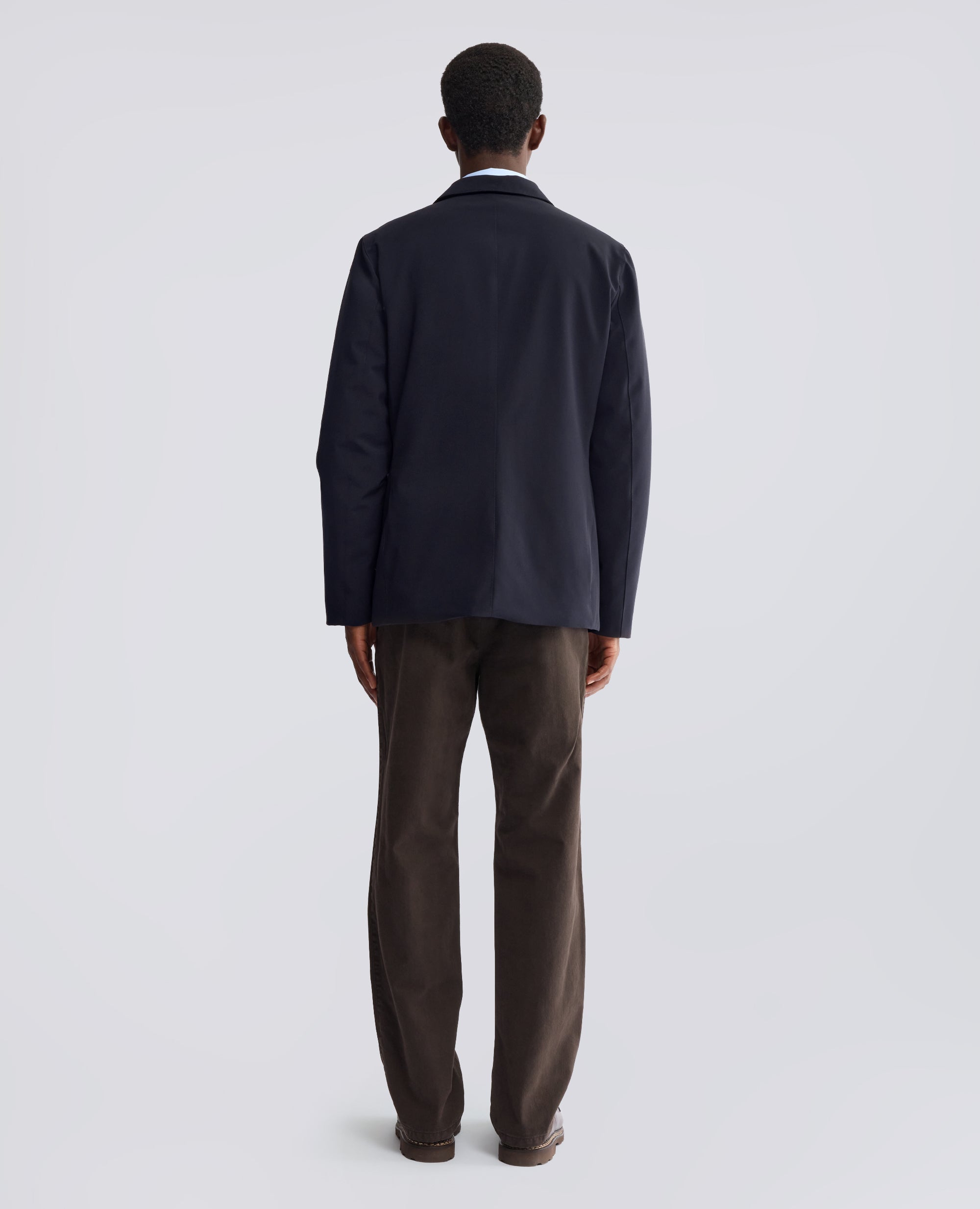 JACKE AUS POLYESTER-KÖPER - BLAU - ASPESI