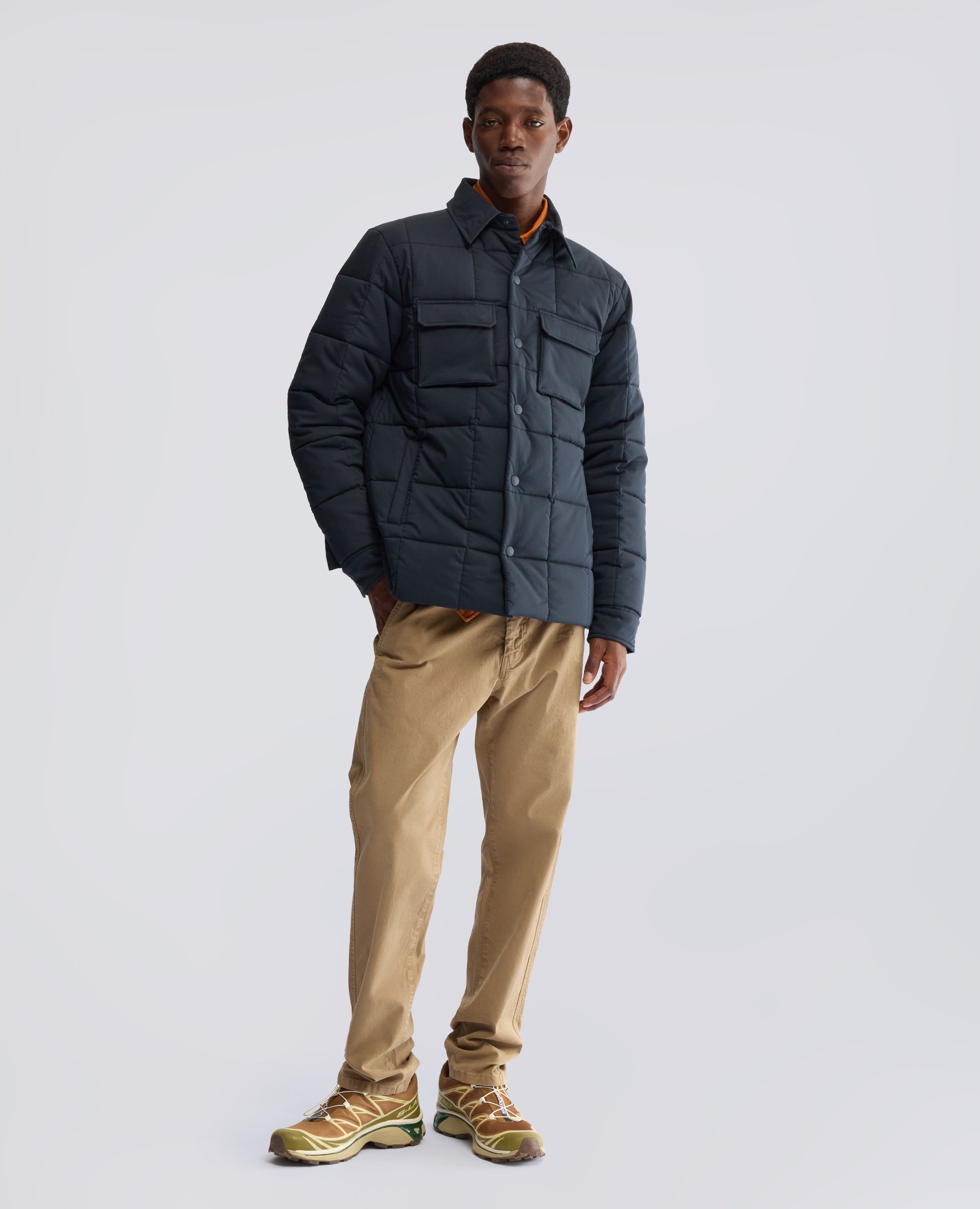 CAMICIA IN POPELINE DI COTONE E NYLON COMFORT STRETCH - BLU - ASPESI