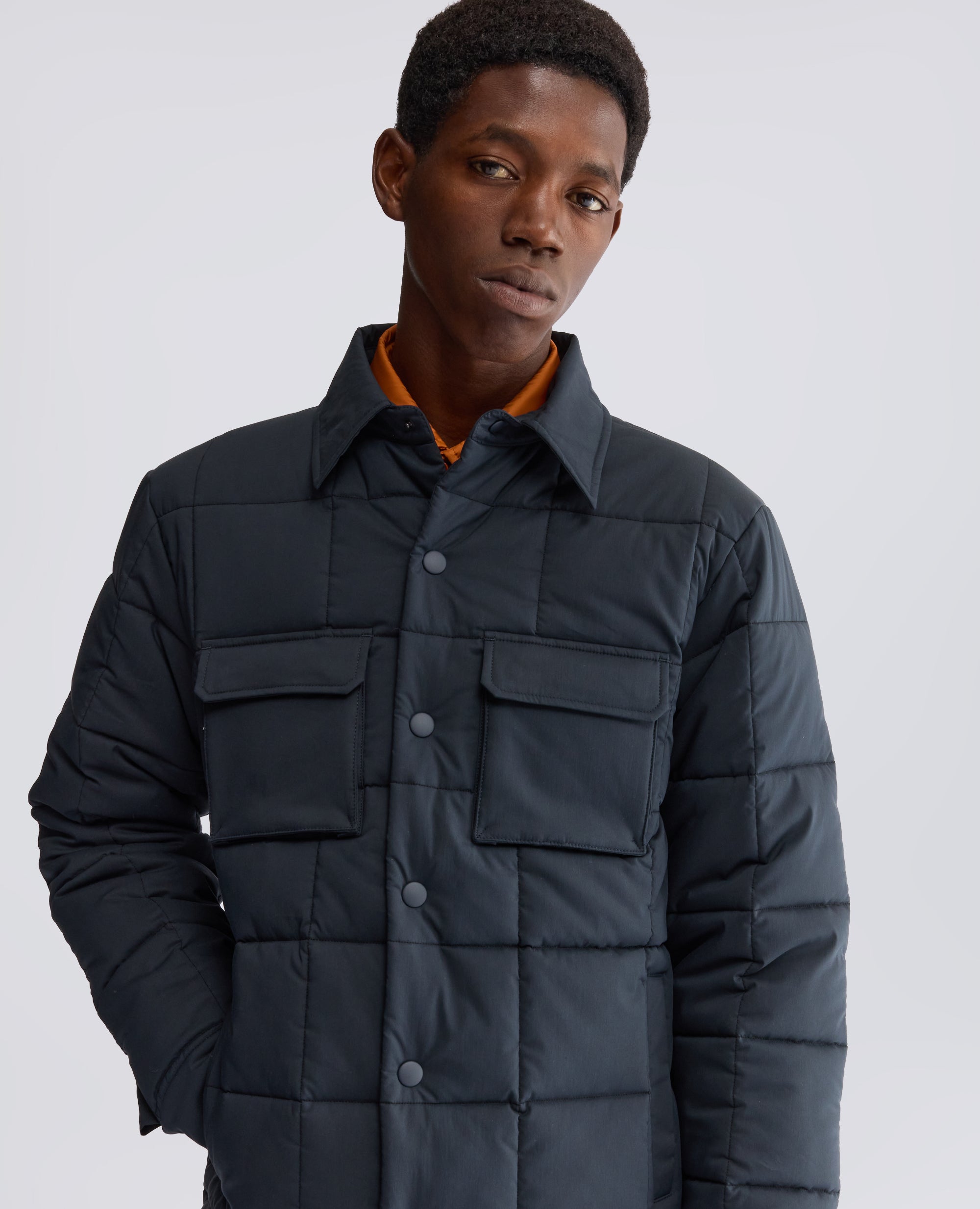 CAMICIA IN POPELINE DI COTONE E NYLON COMFORT STRETCH - BLU - ASPESI