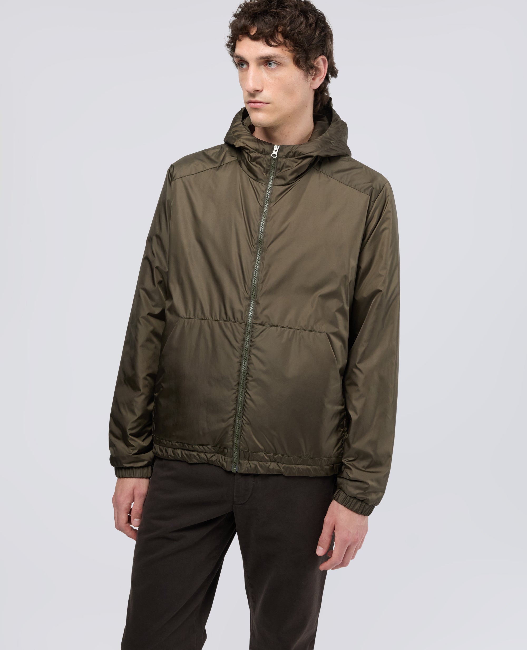 GIUBBOTTO IN NYLON IMBOTTITO - VERDE - ASPESI
