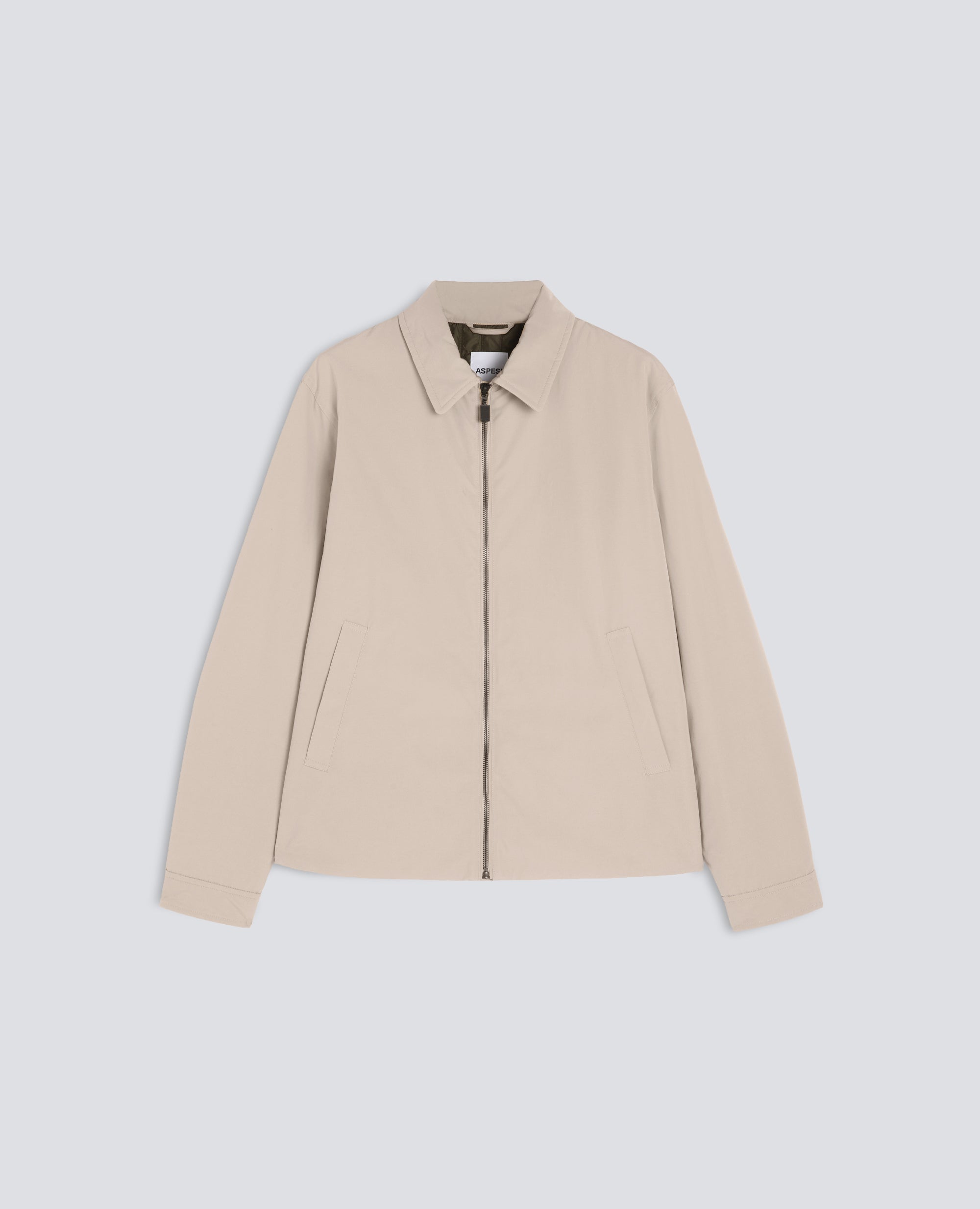 GIUBBOTTO IN TELA DI MISTO COTONE CON OVATTA THERMORE® - BEIGE - ASPESI