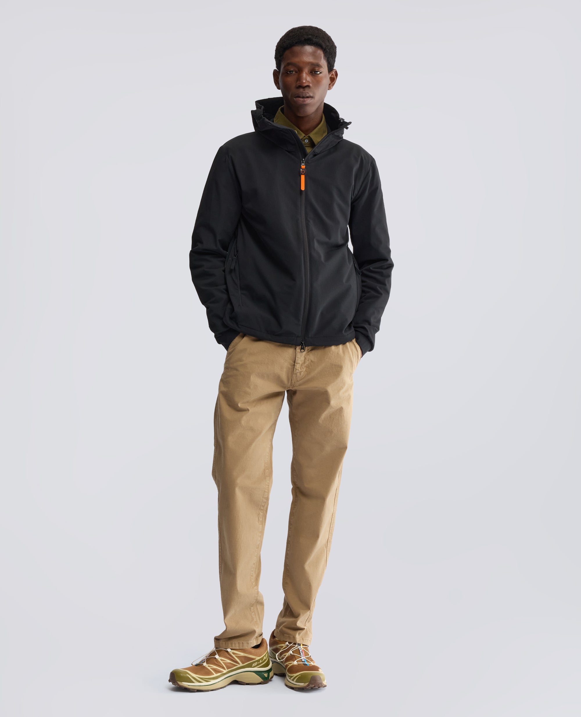 GIUBBOTTO SFODERATO IN NYLON COMFORT - NERO - ASPESI