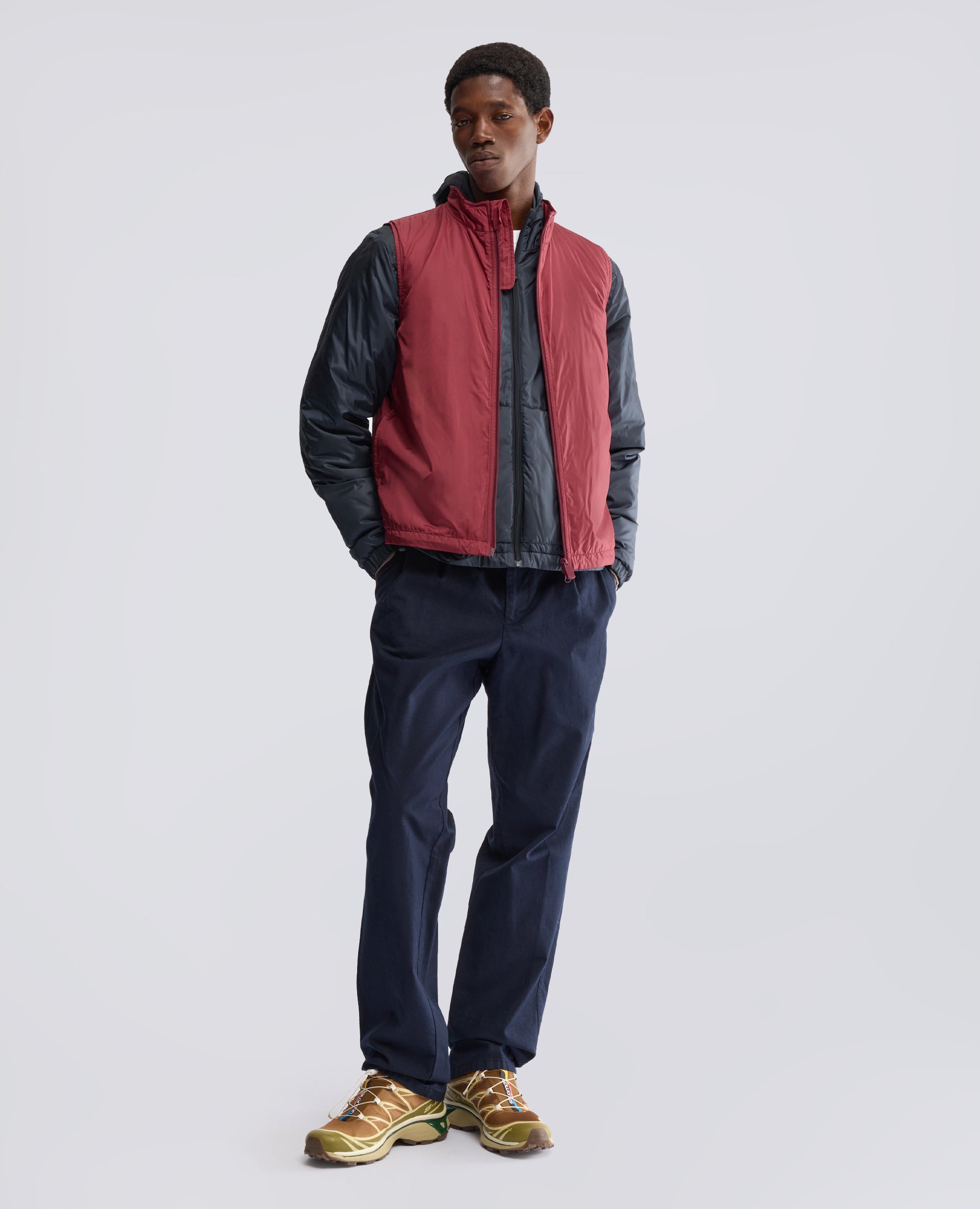 GILET VERNES IN NYLON - ROSSO - ASPESI