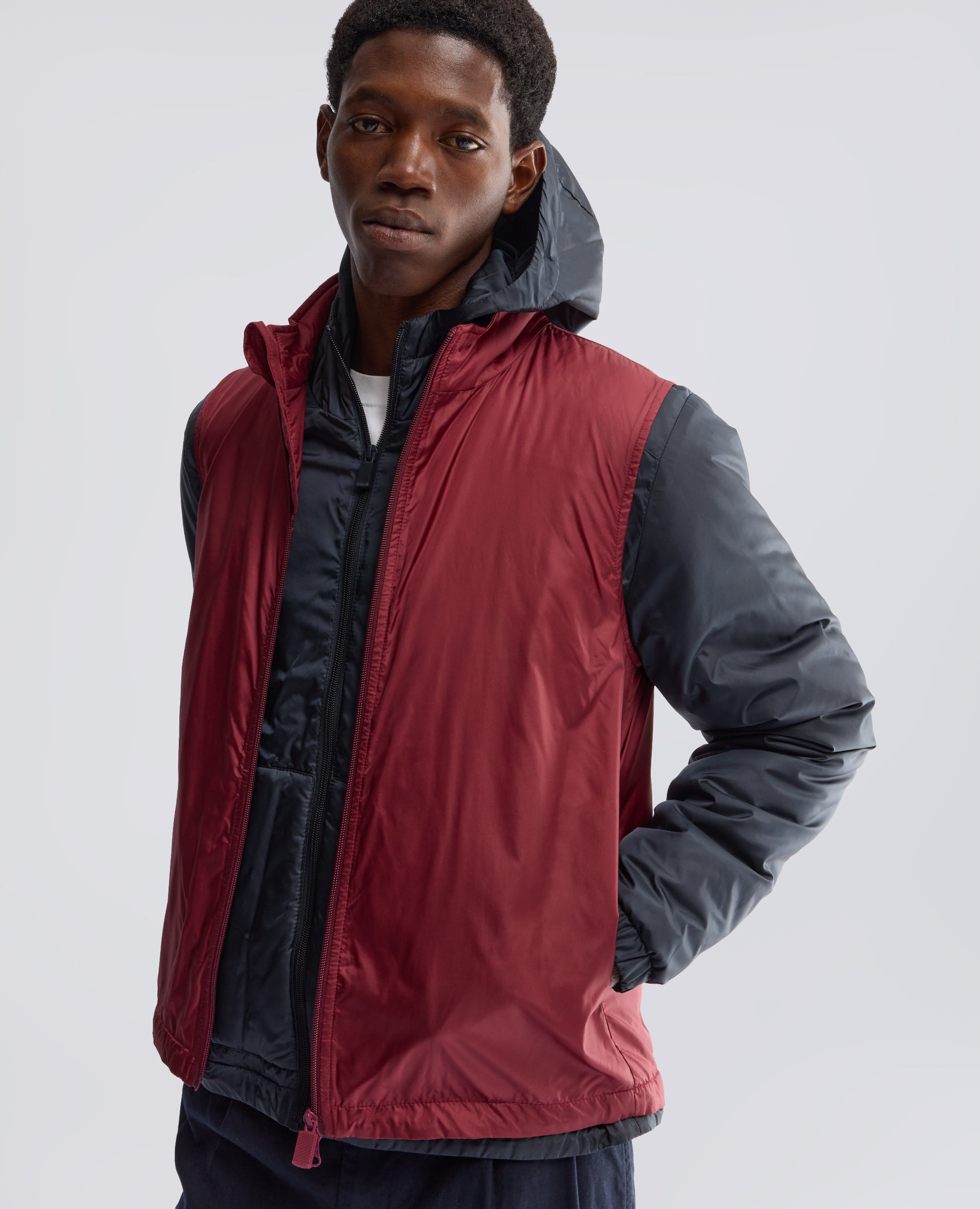 GILET VERNES IN NYLON - ROSSO - ASPESI