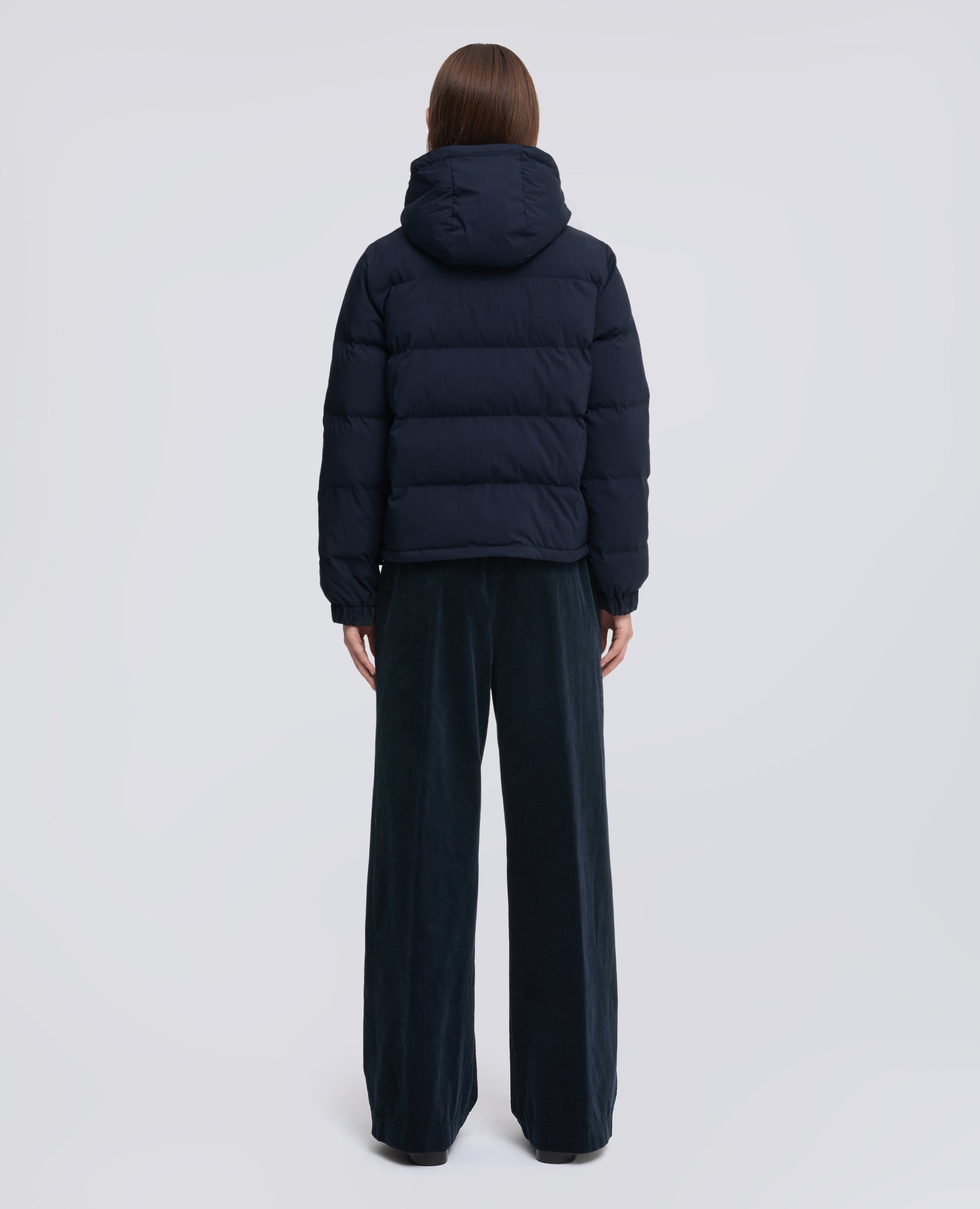 GIUBBOTTO IN POPELINE DI COTONE E NYLON - BLU - ASPESI
