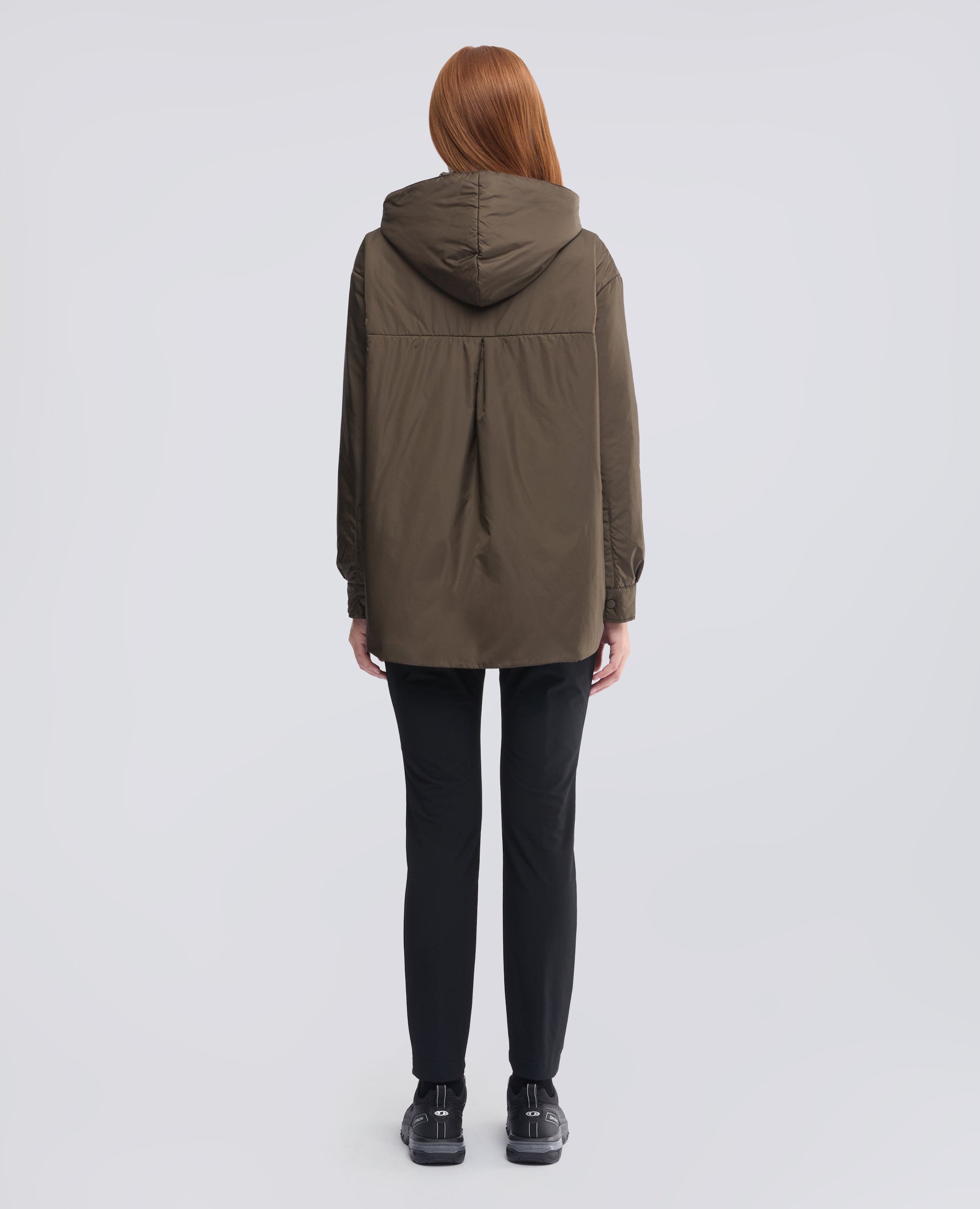 BLOUSON AUS NYLON, WATTIERT MIT THERMORE-WATTIERUNG - GRUN - ASPESI