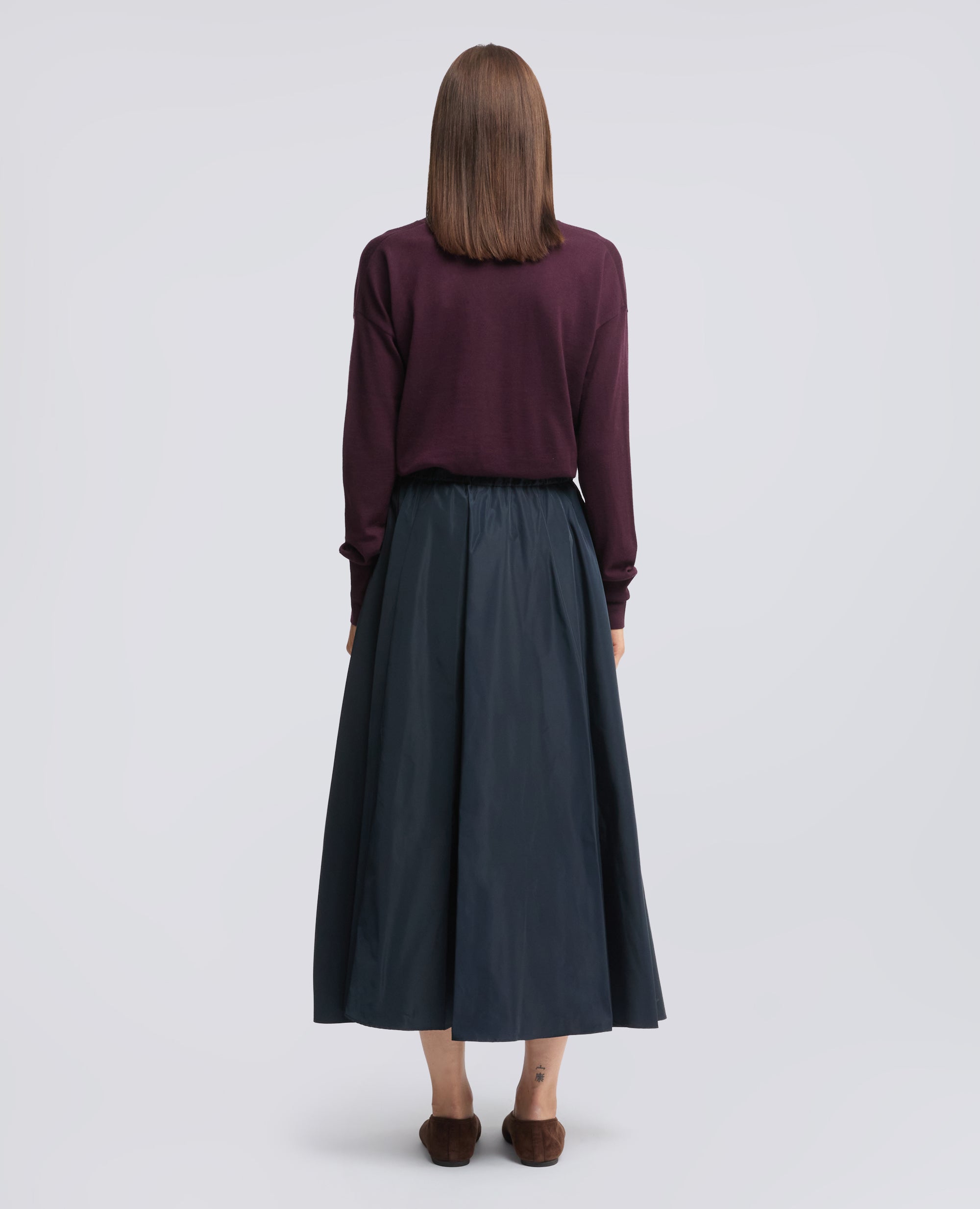 GONNA SFODERATA IN TESSUTO TECNICO - BLU NERO - ASPESI