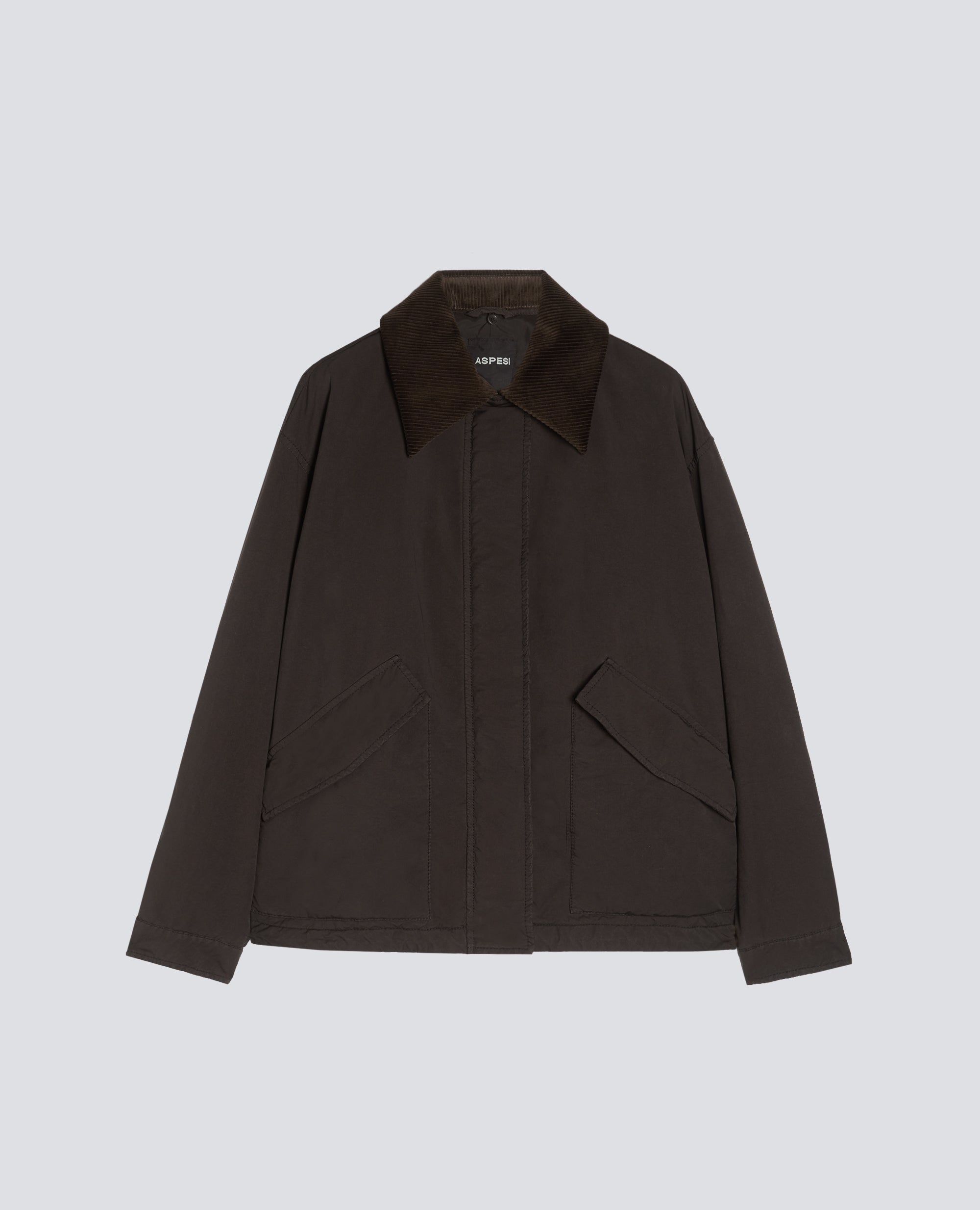 GIUBBOTTO IN MISTO NYLON - MARRONE - ASPESI