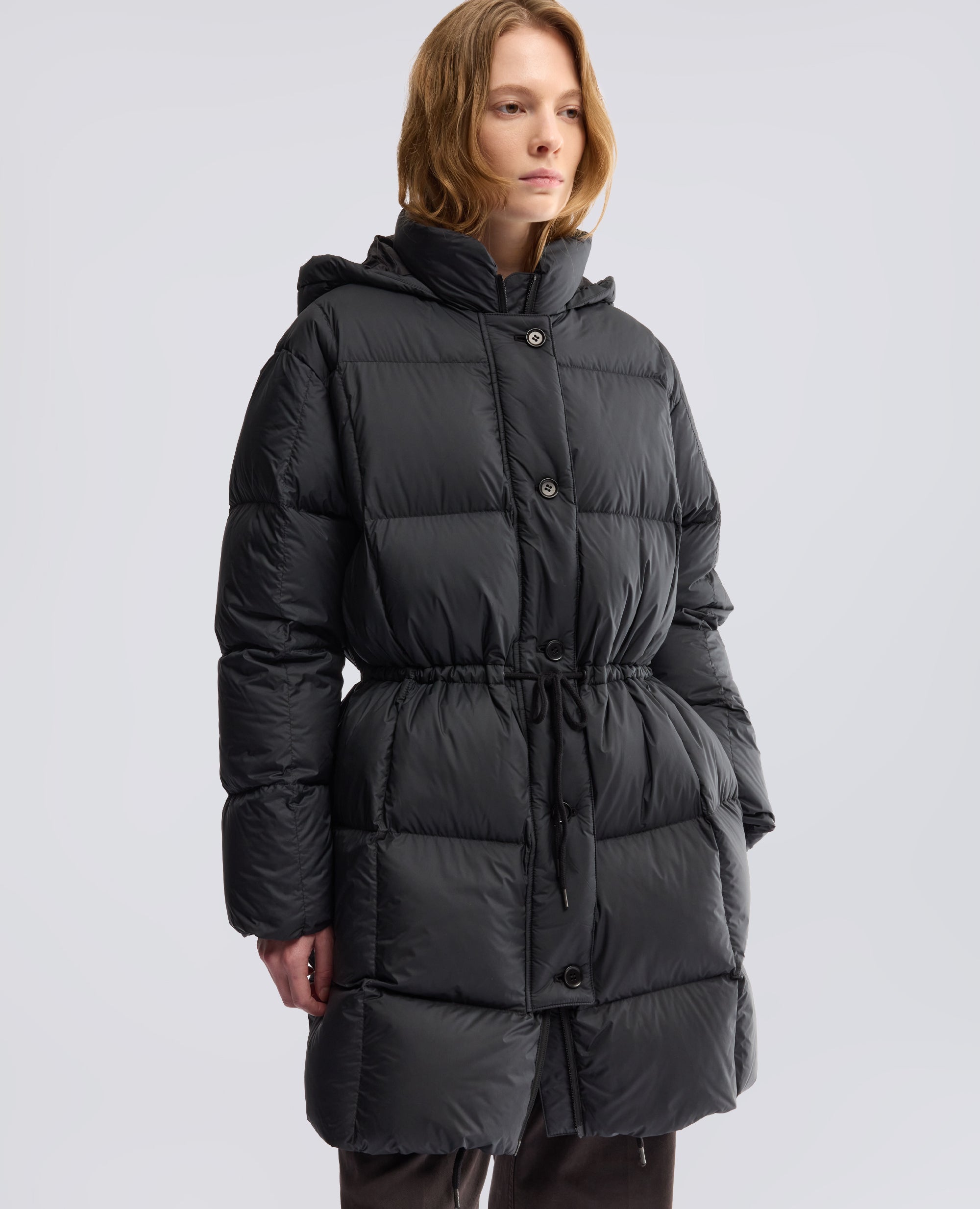 CAPPOTTO IN MICROFIBRA CON IMBOTTITURA - NERO - ASPESI