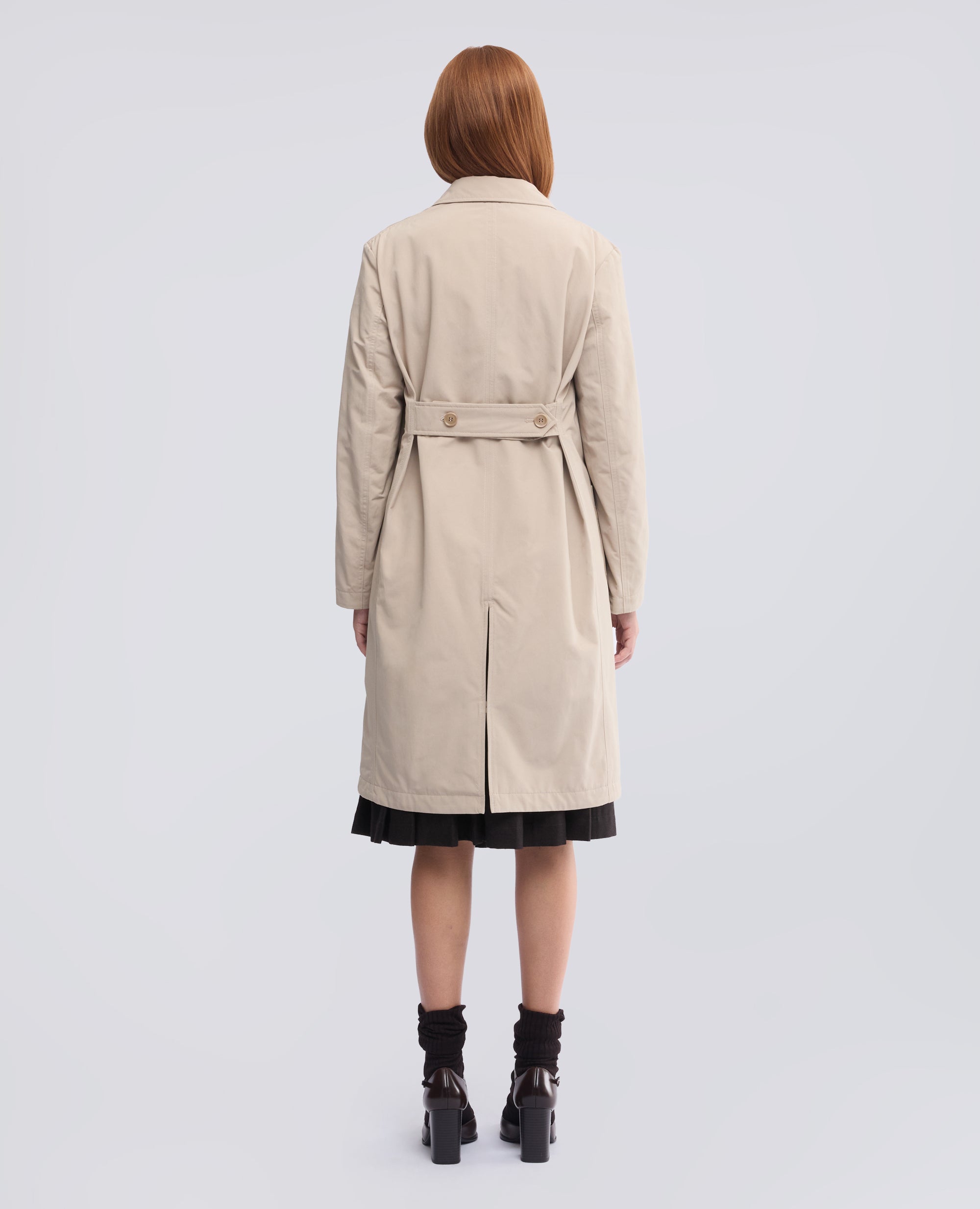 CAPPOTTO IN TELA DI MISTO COTONE IMBOTTITO IN OVATTA THERMORE - BEIGE - ASPESI
