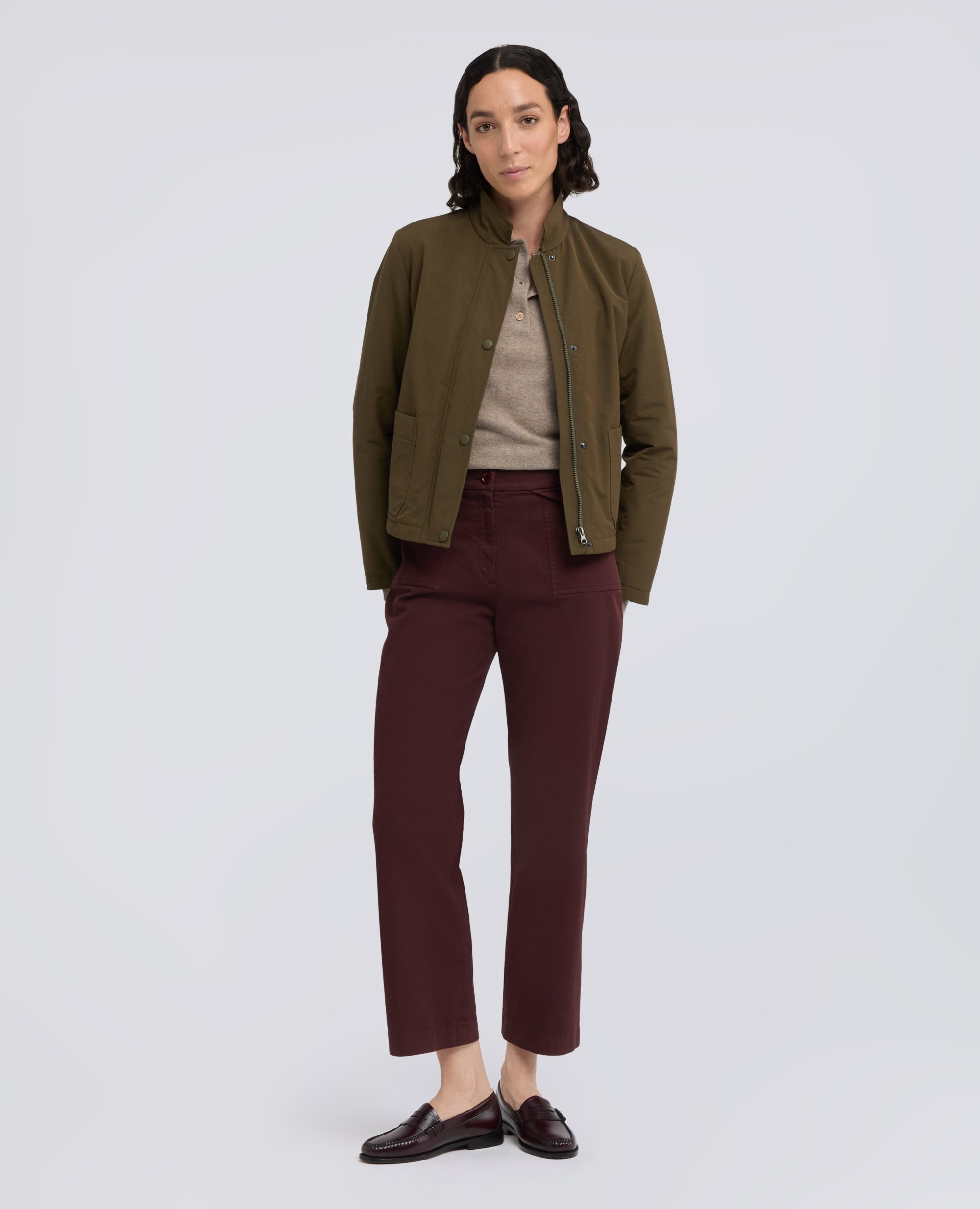 JACKE AUS BAUMWOLLMISCH-SEGELTUCH - MILITAR - ASPESI