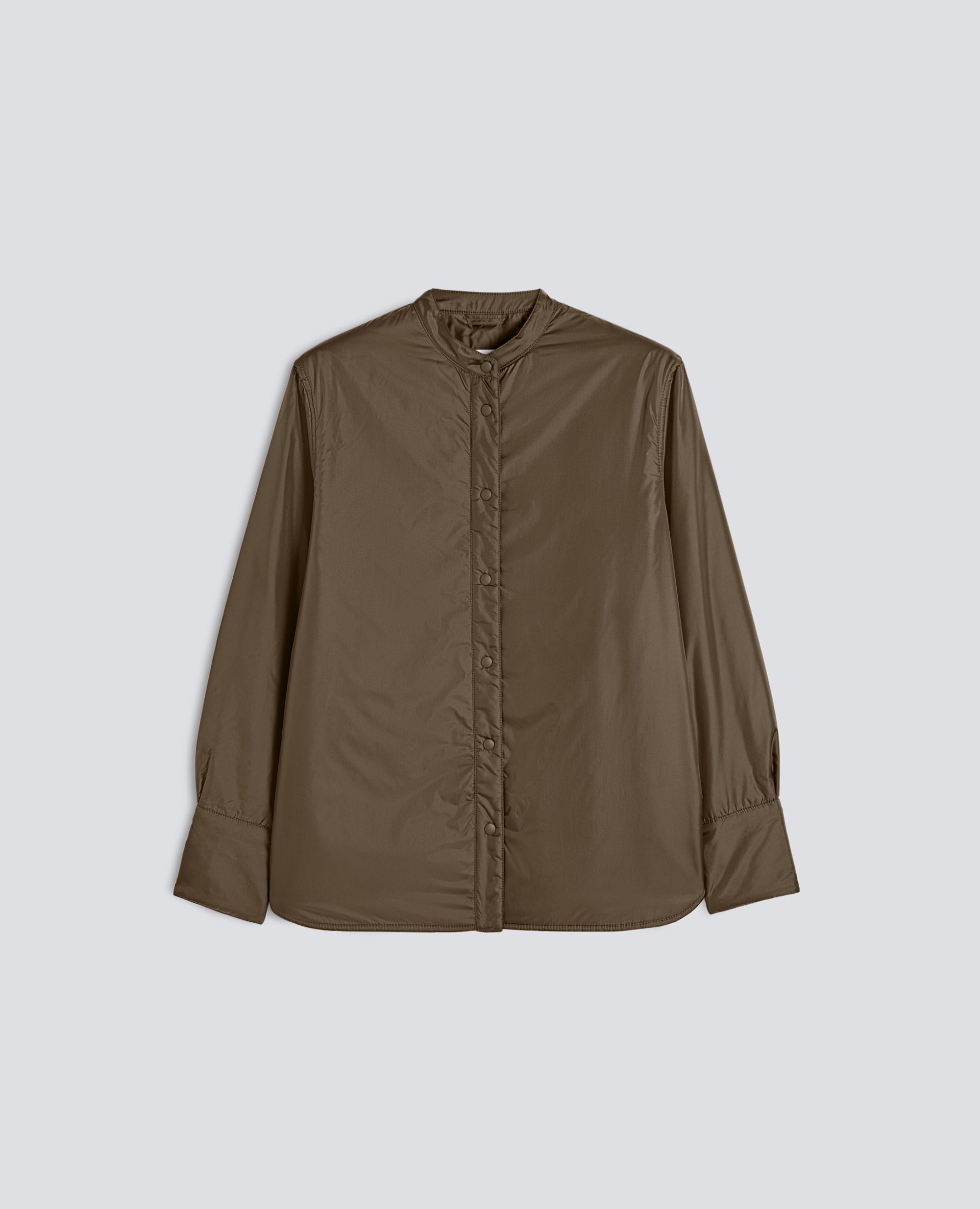 OVERSHIRT GLUE IN NYLON IMBOTTITA CON OVATTA THERMORE® - VERDE - ASPESI