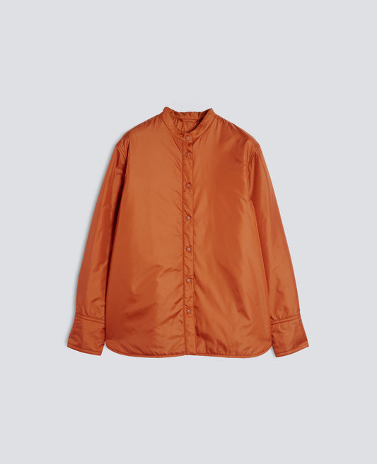 OVERSHIRT GLUE IN NYLON IMBOTTITA CON OVATTA THERMORE® - ARANCIO - ASPESI