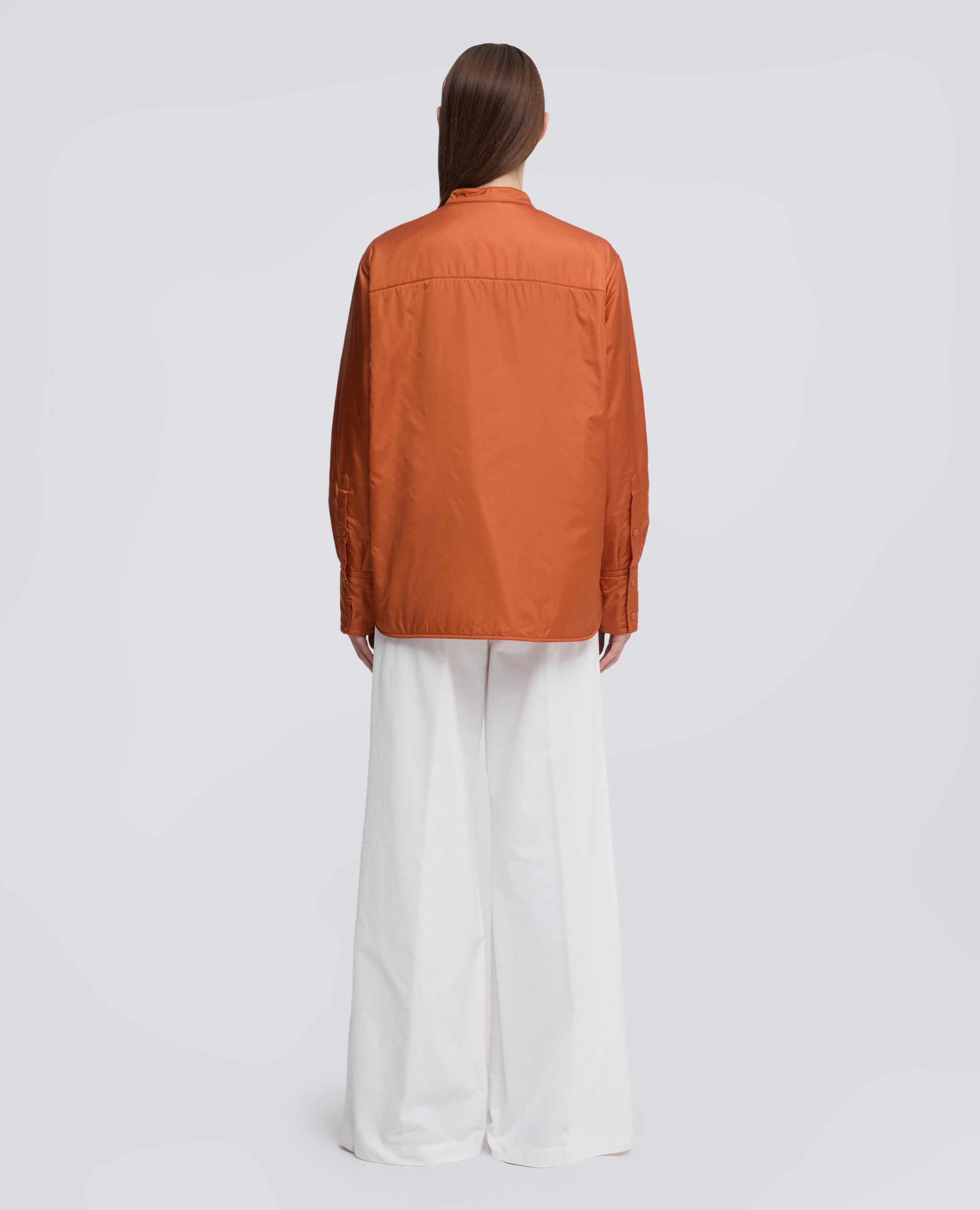 OVERSHIRT GLUE IN NYLON IMBOTTITA CON OVATTA THERMORE® - ARANCIO - ASPESI