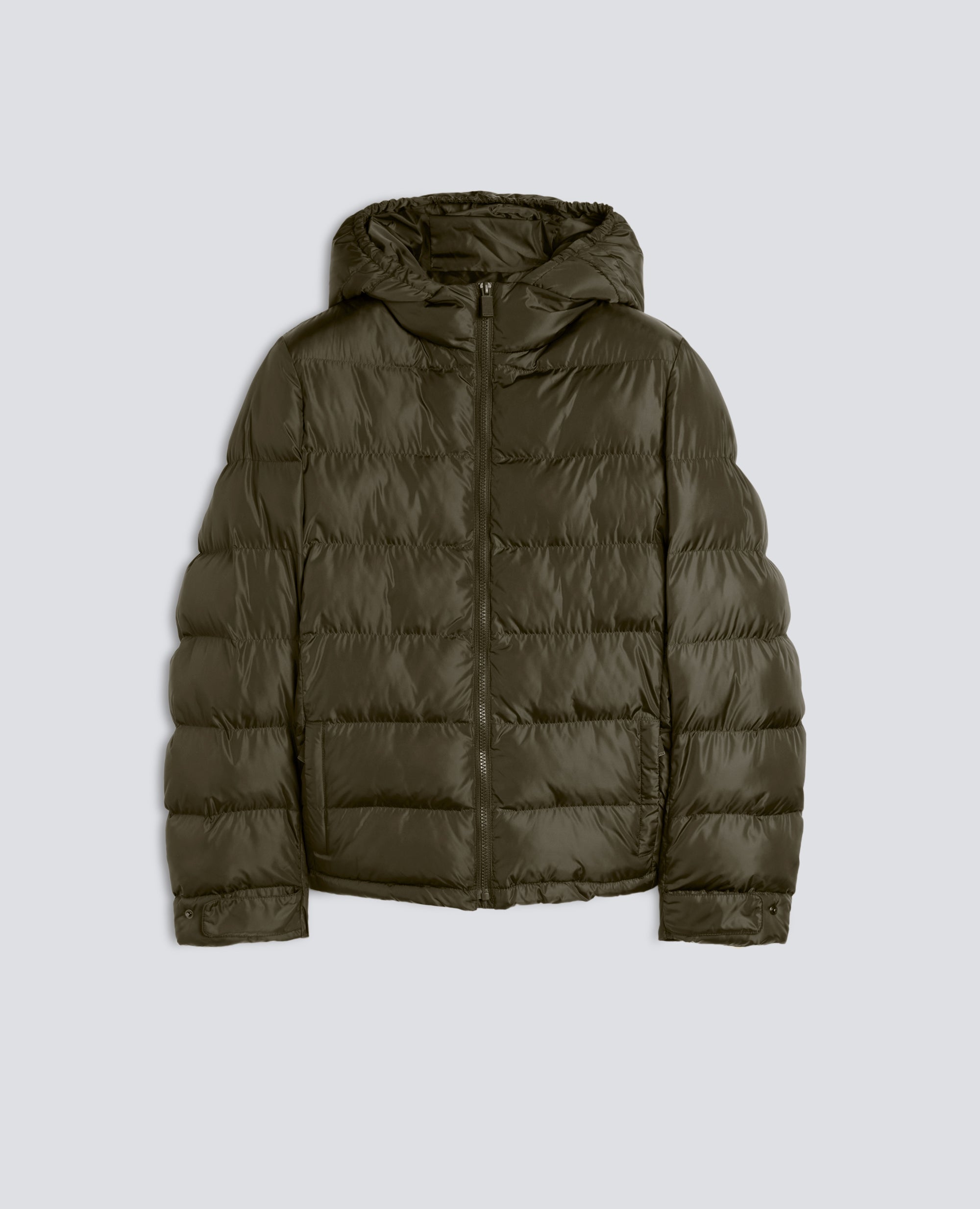GESTEPPTES BLOUSON AUS NYLON, WATTIERT MIT WATTIERUNG - GRUN - ASPESI