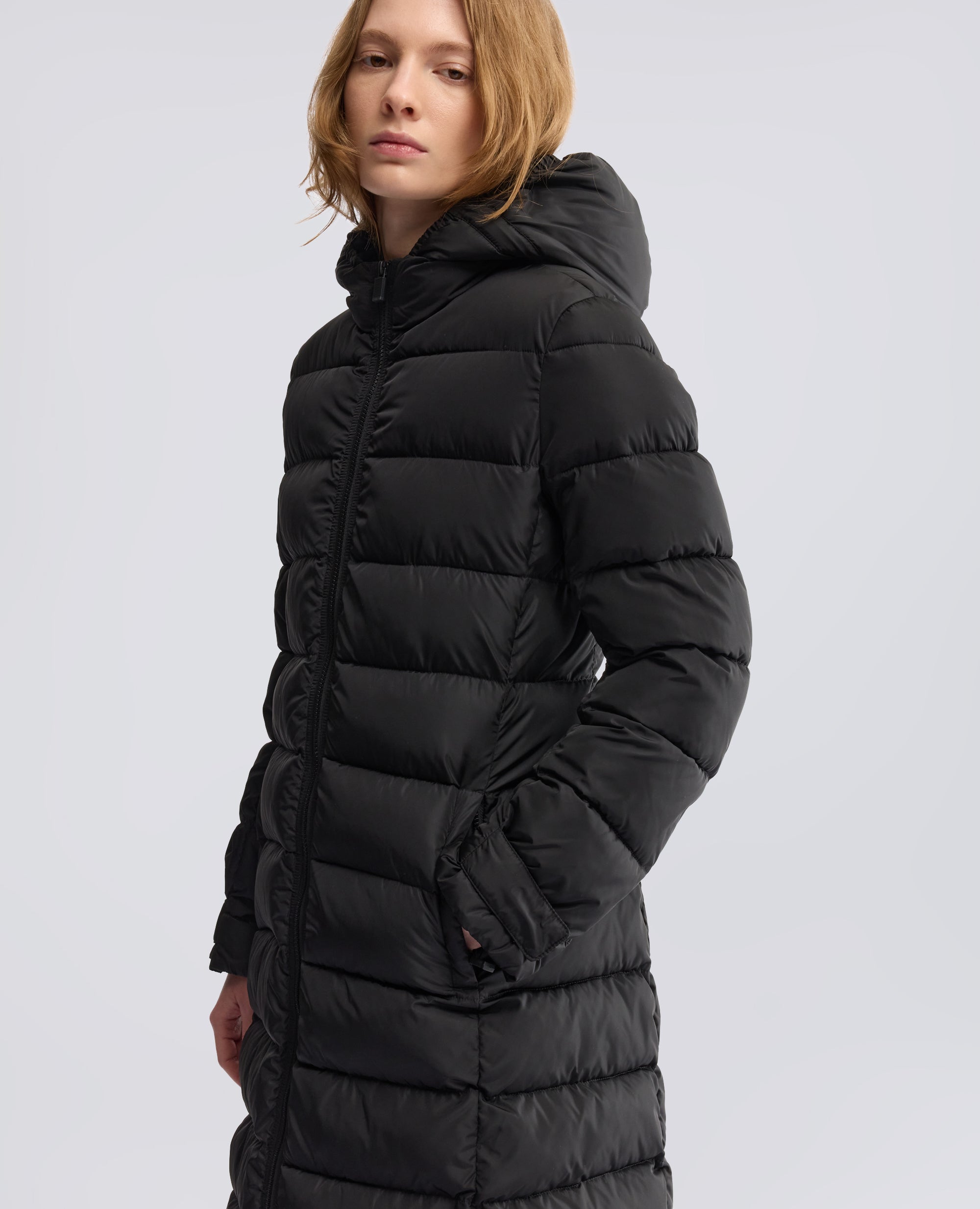 CAPPOTTO TRAPUNTATO IN NYLON RICICLATO - NERO - ASPESI