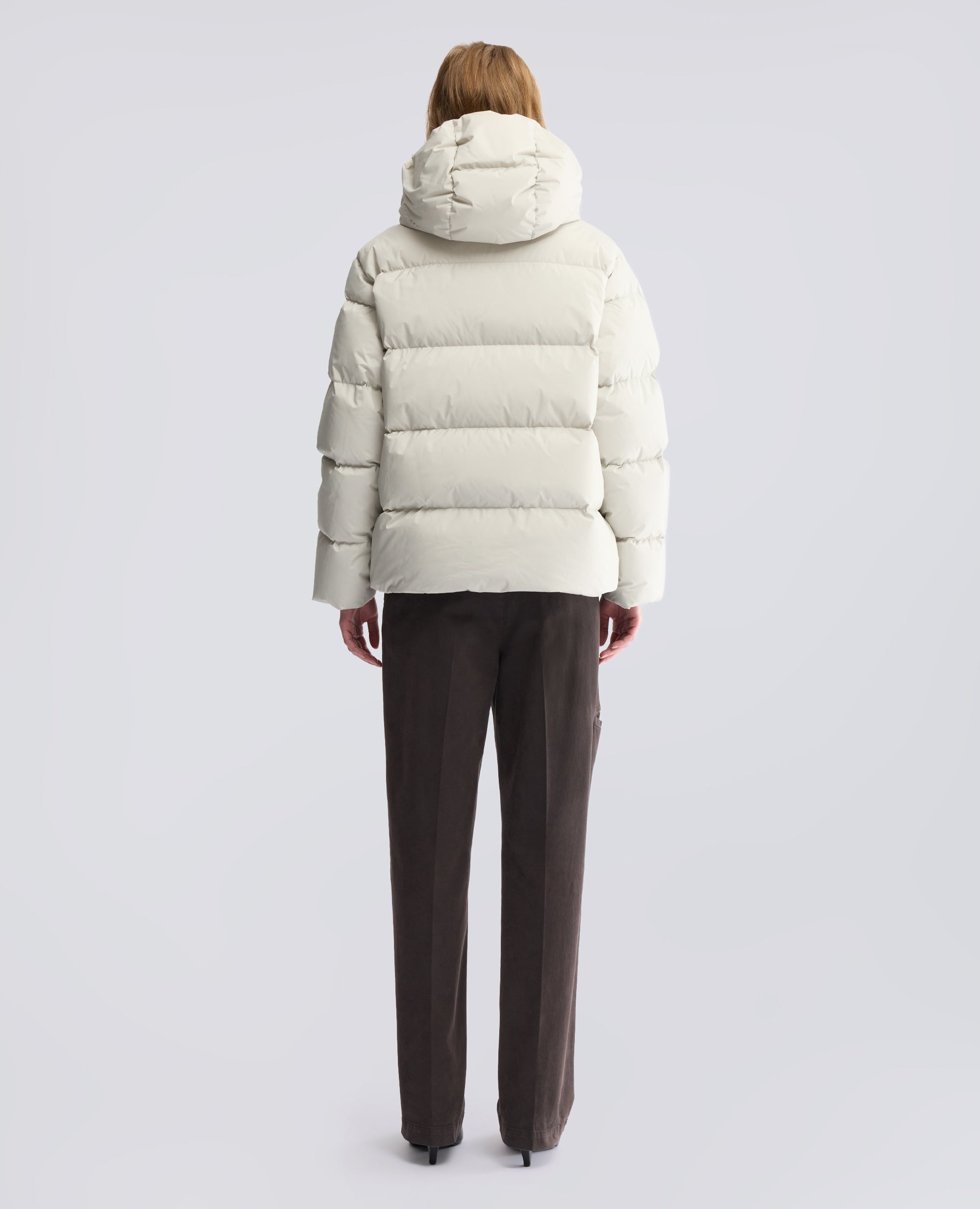 BLOUSON AUS TAFT - GRAU - ASPESI