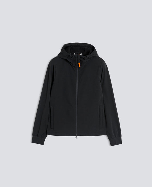BLOUSON AUS COMFORT-NYLON - SCHWARZ - ASPESI
