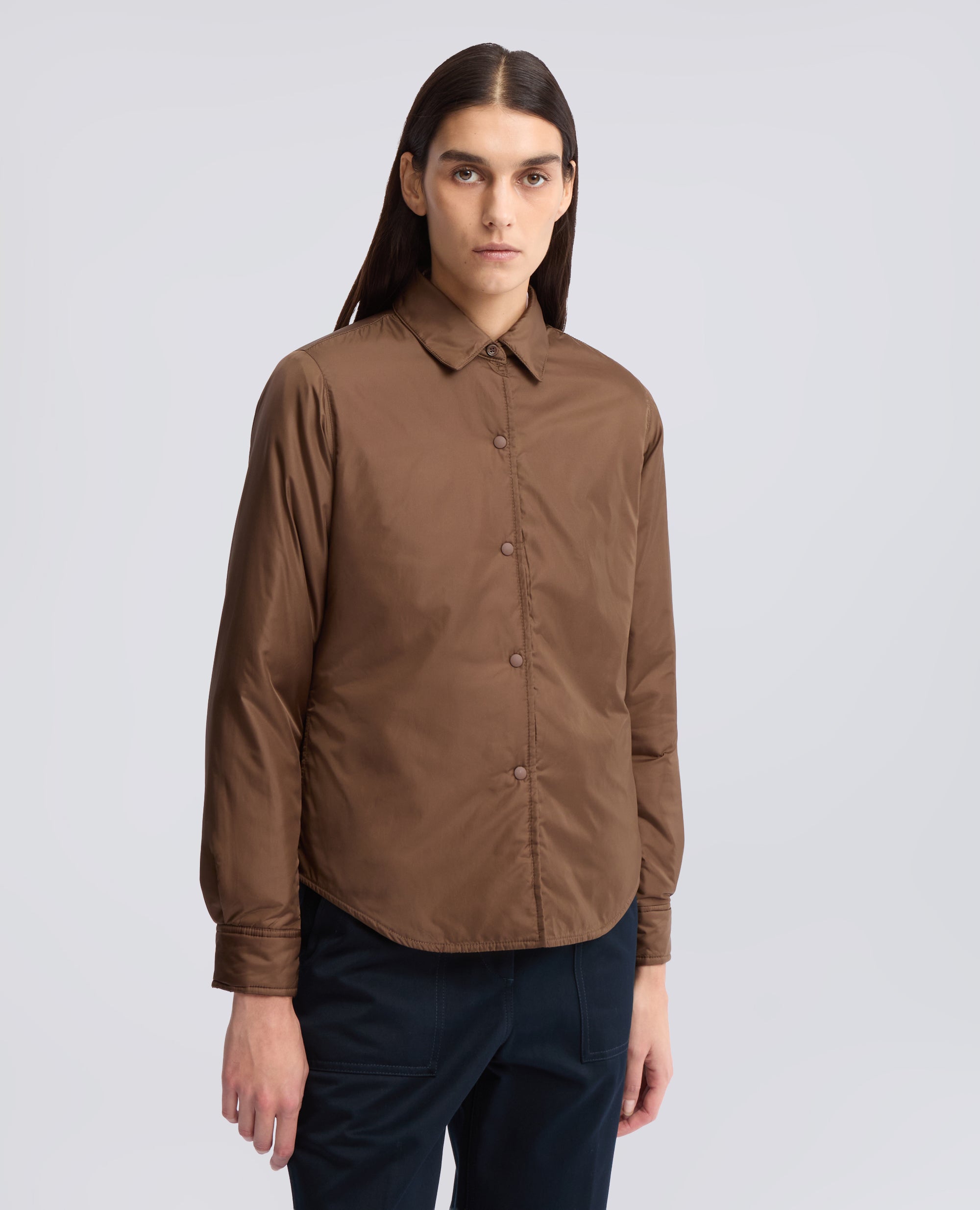 GIACCA CAMICIA GLUE - MARRONE - ASPESI