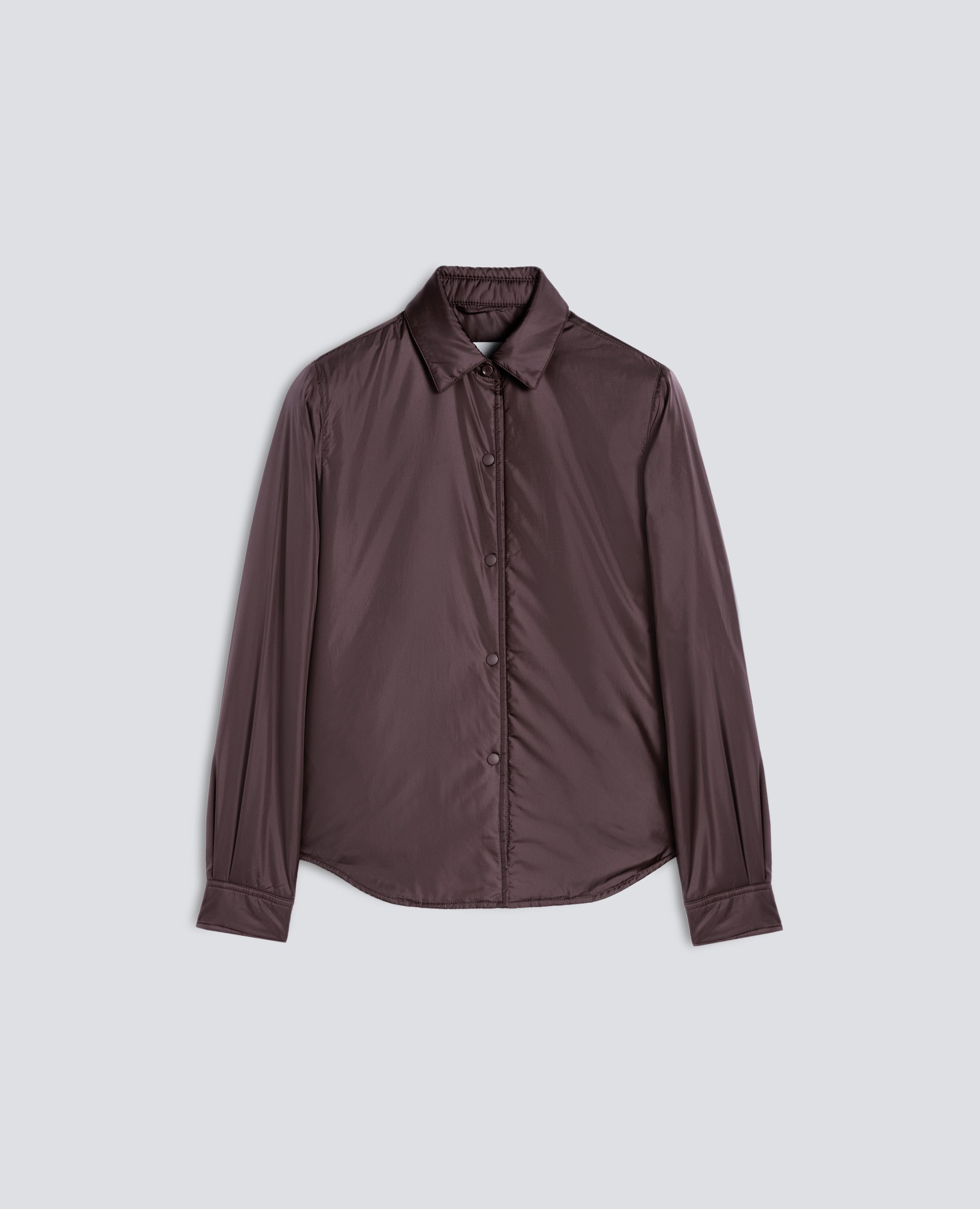 SOBRECAMISA -GLUE- EN NAILON ACOLCHADA CON GUATA THERMORE - MARRON - ASPESI