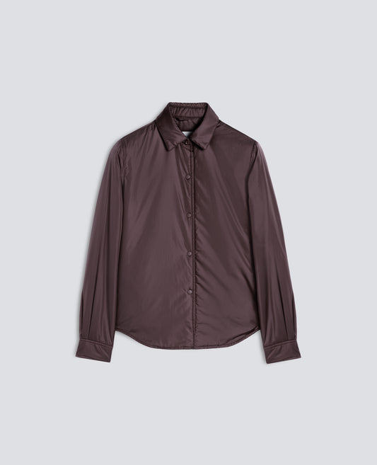 SUR-CHEMISE -GLUE- EN NYLON MATELASSEE AVEC OUATE THERMORE - MARRON - ASPESI