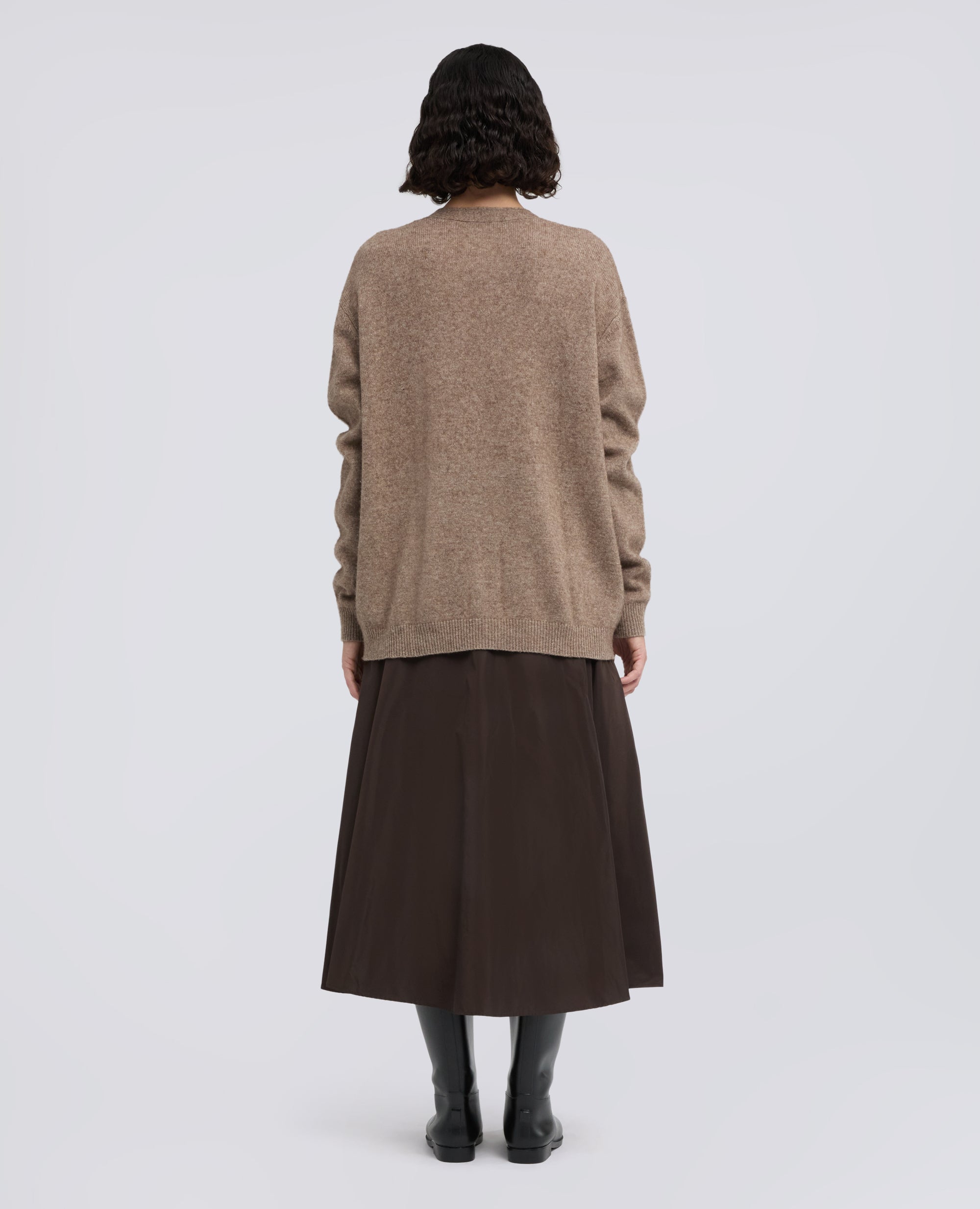CARDIGAN IN LANA, YAK E CASHMERE - TOURTERELLE - ASPESI