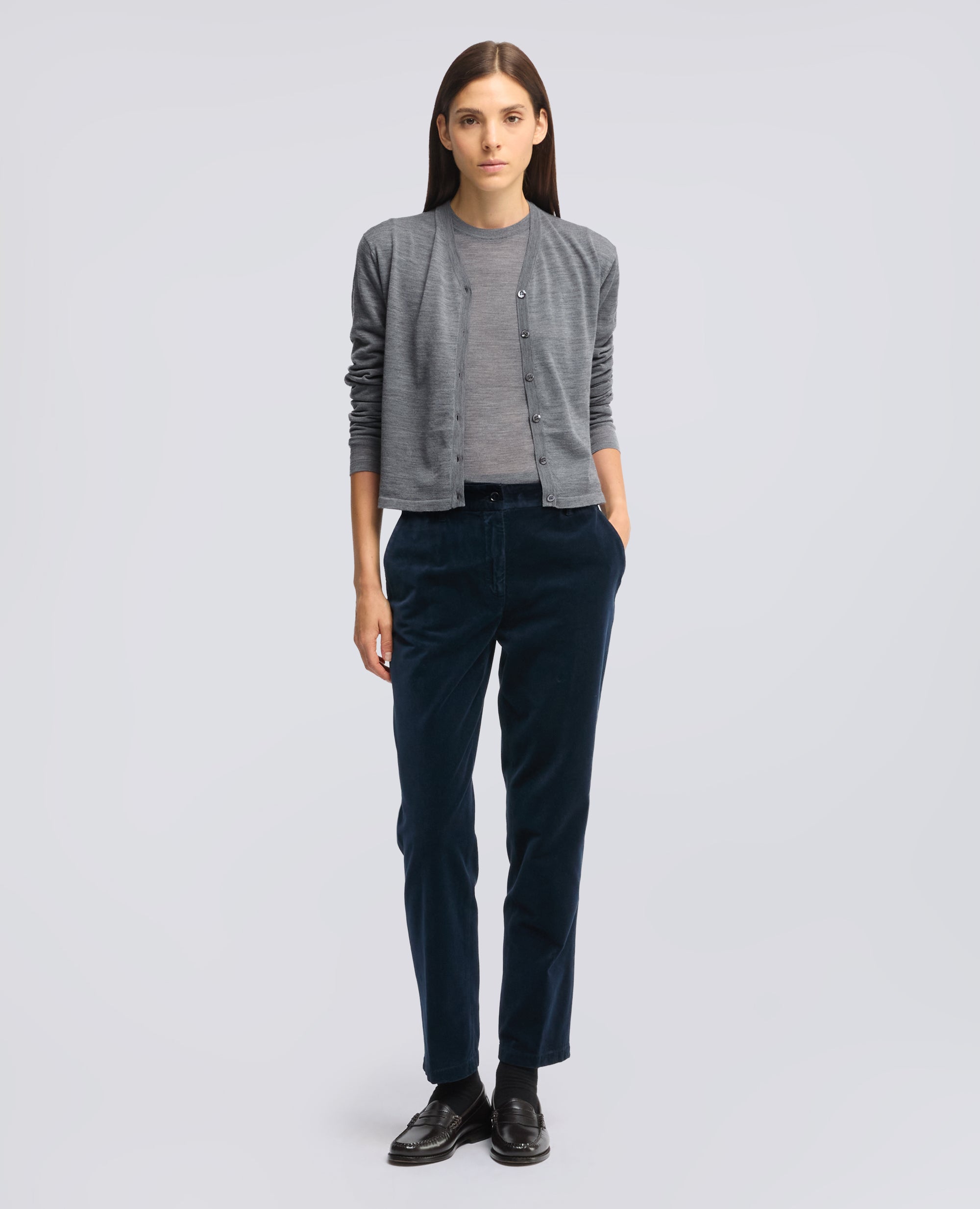 MAGLIA GIROCOLLO IN LANA MERINOS ULTRALIGHT - GREY - ASPESI